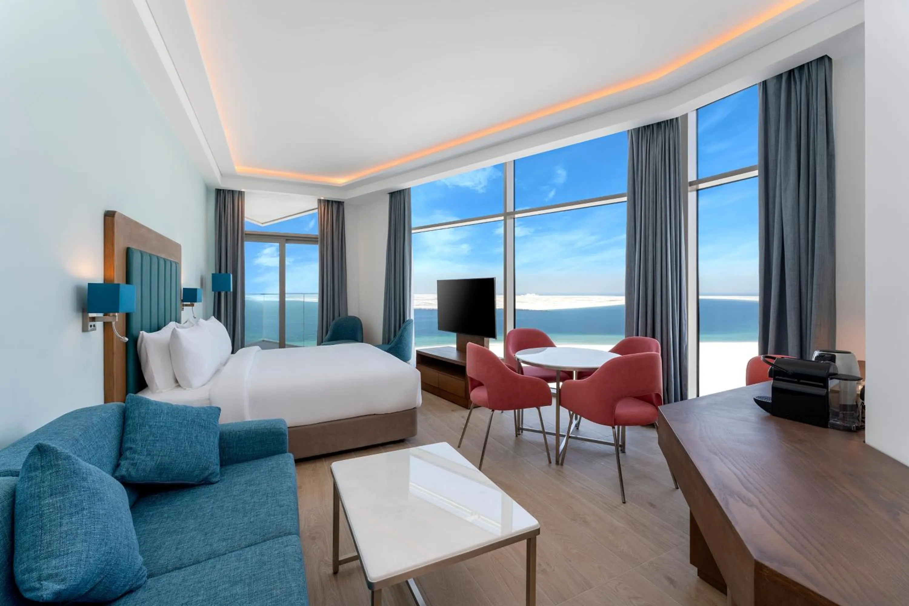 Sea view, Bed in Sea Point Hotel Dubai Islands Formerly Park Regis by Prince