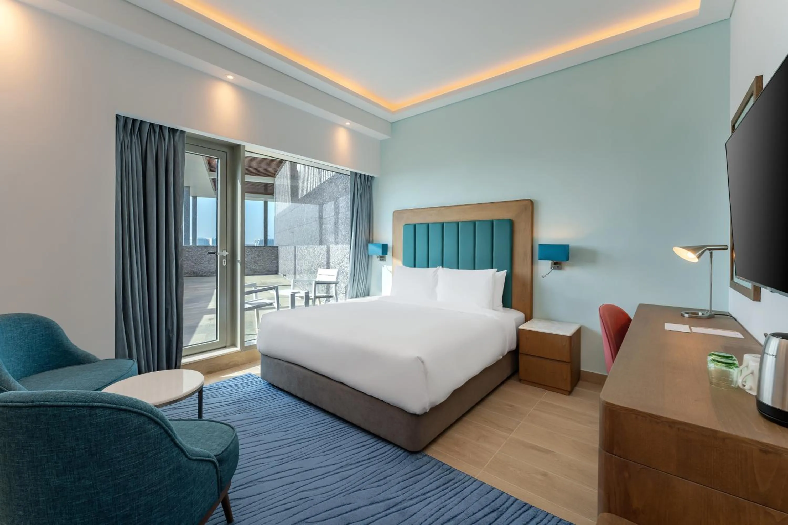 Bedroom, Bed in Sea Point Hotel Dubai Islands Formerly Park Regis by Prince