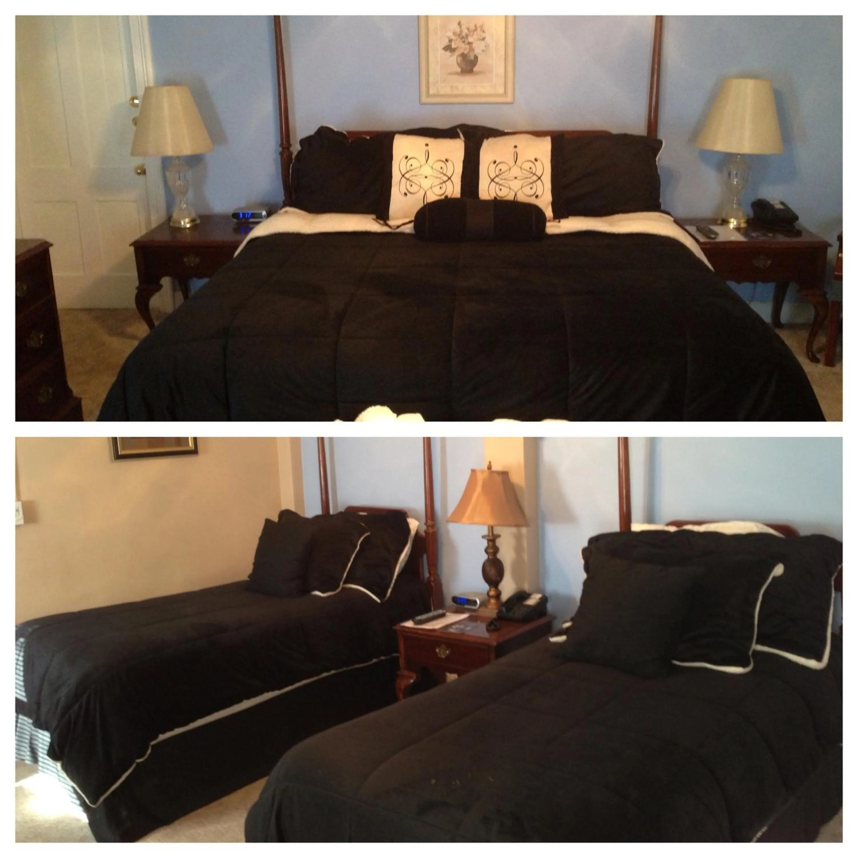 Bed in The Tunnicliff Inn