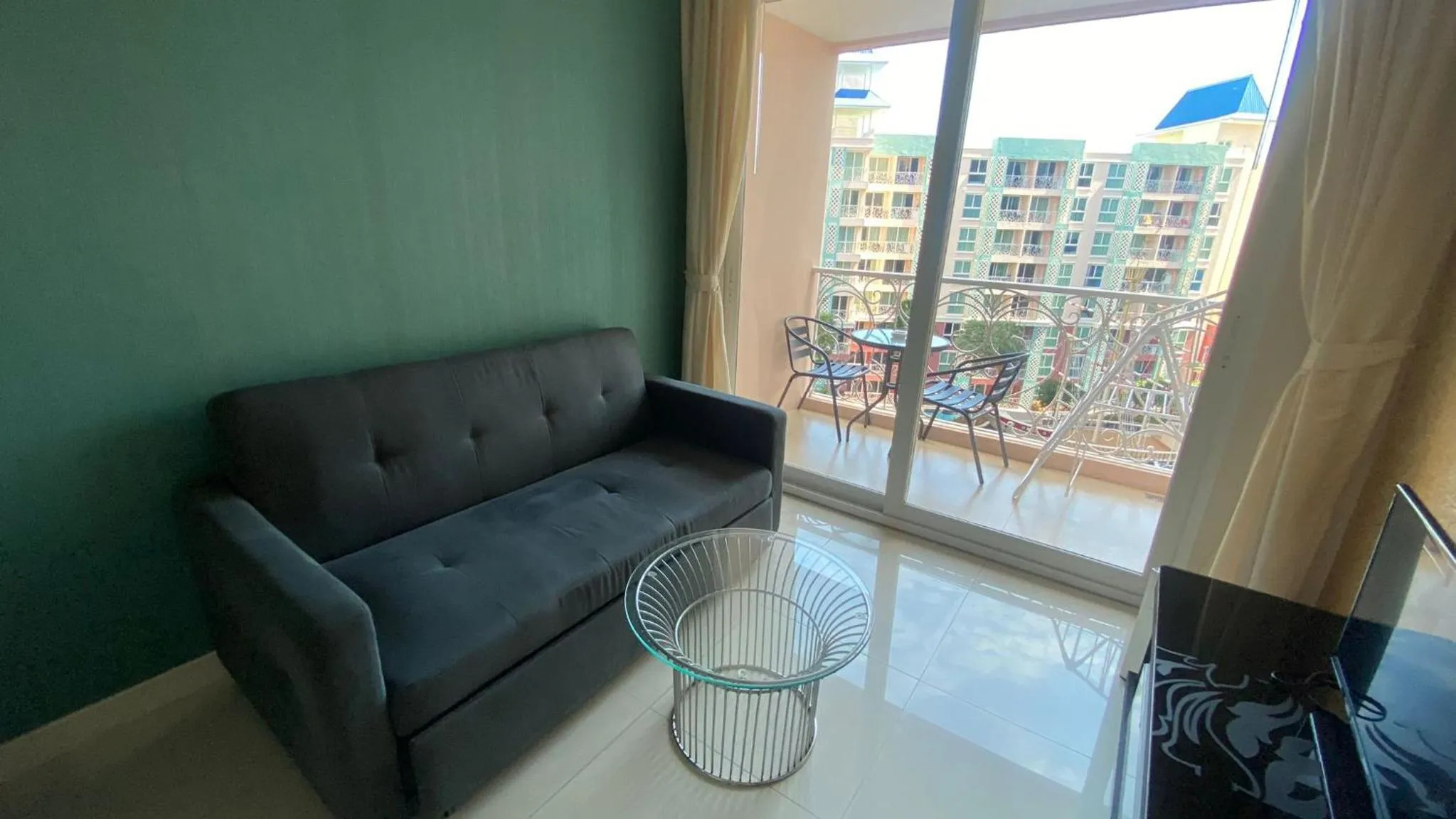 Seating area in Grande Caribbean Condo Resort