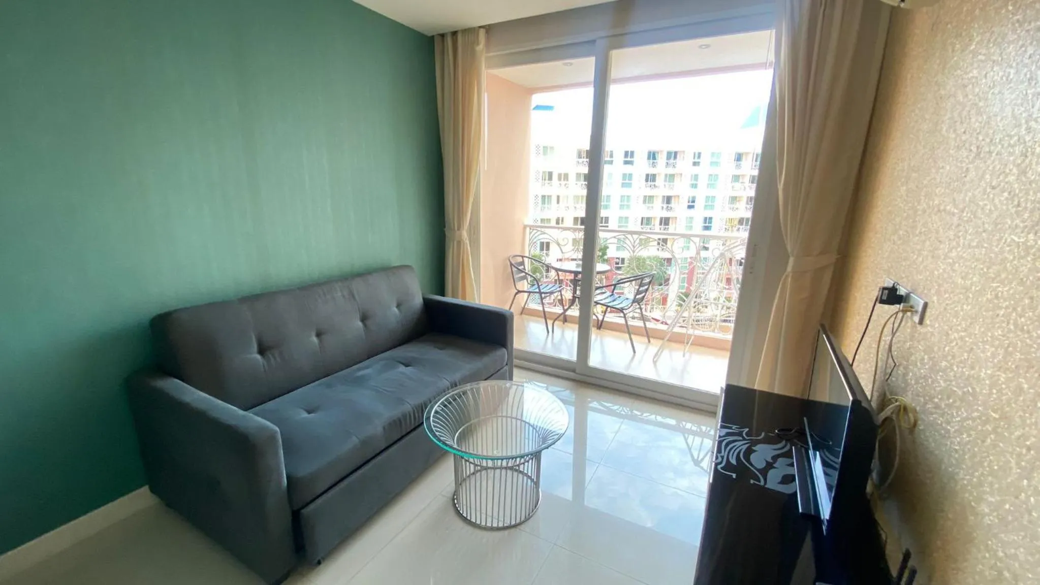 Living room in Grande Caribbean Condo Resort