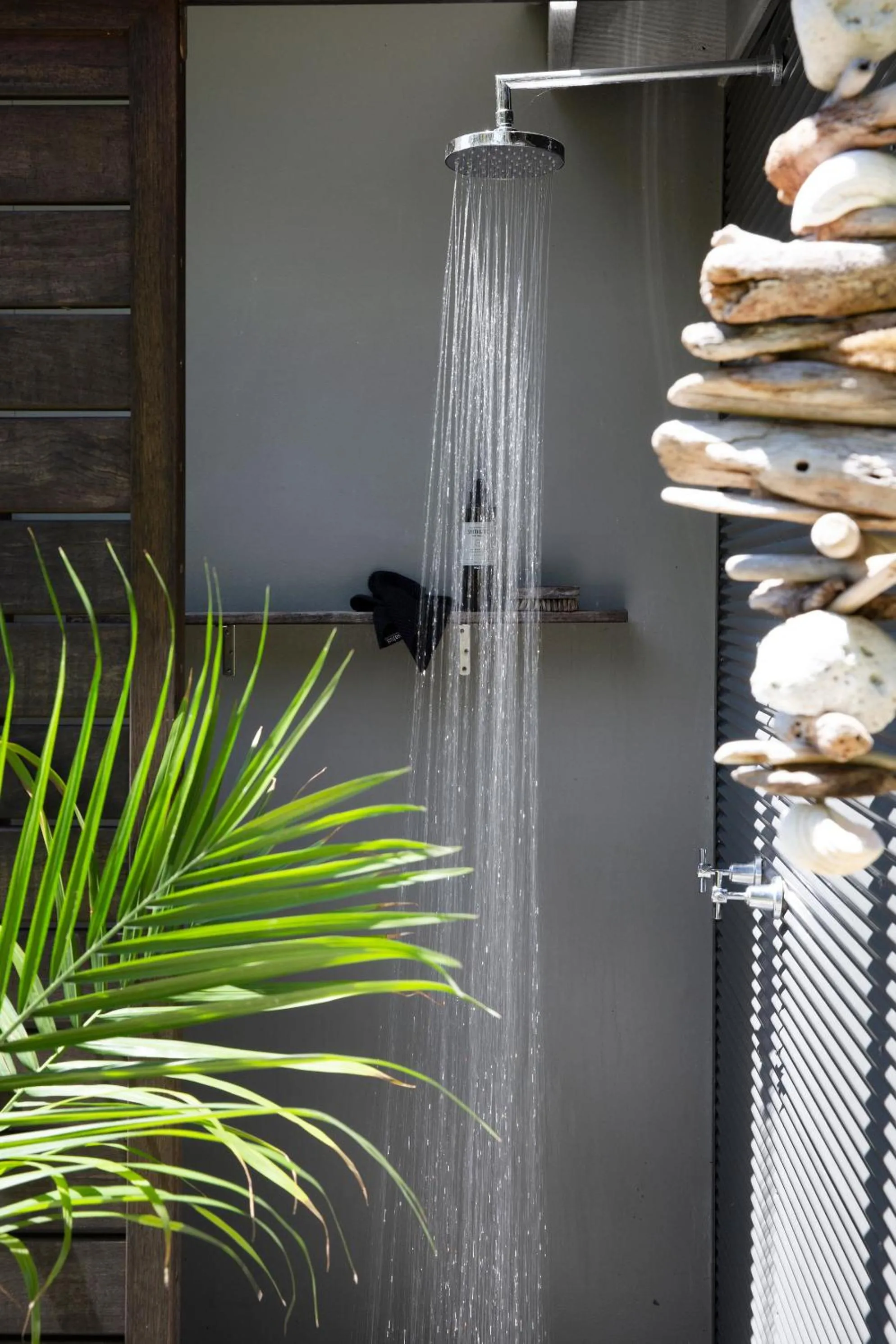 Shower in Lily Pad at Byron Bay