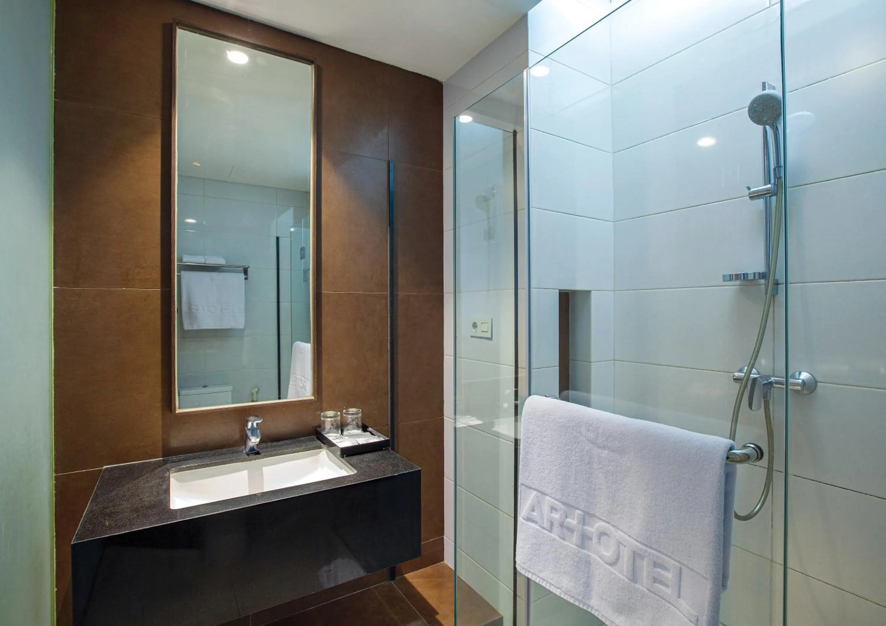 Bathroom in Miers Kuningan, ARTOTEL Curated
