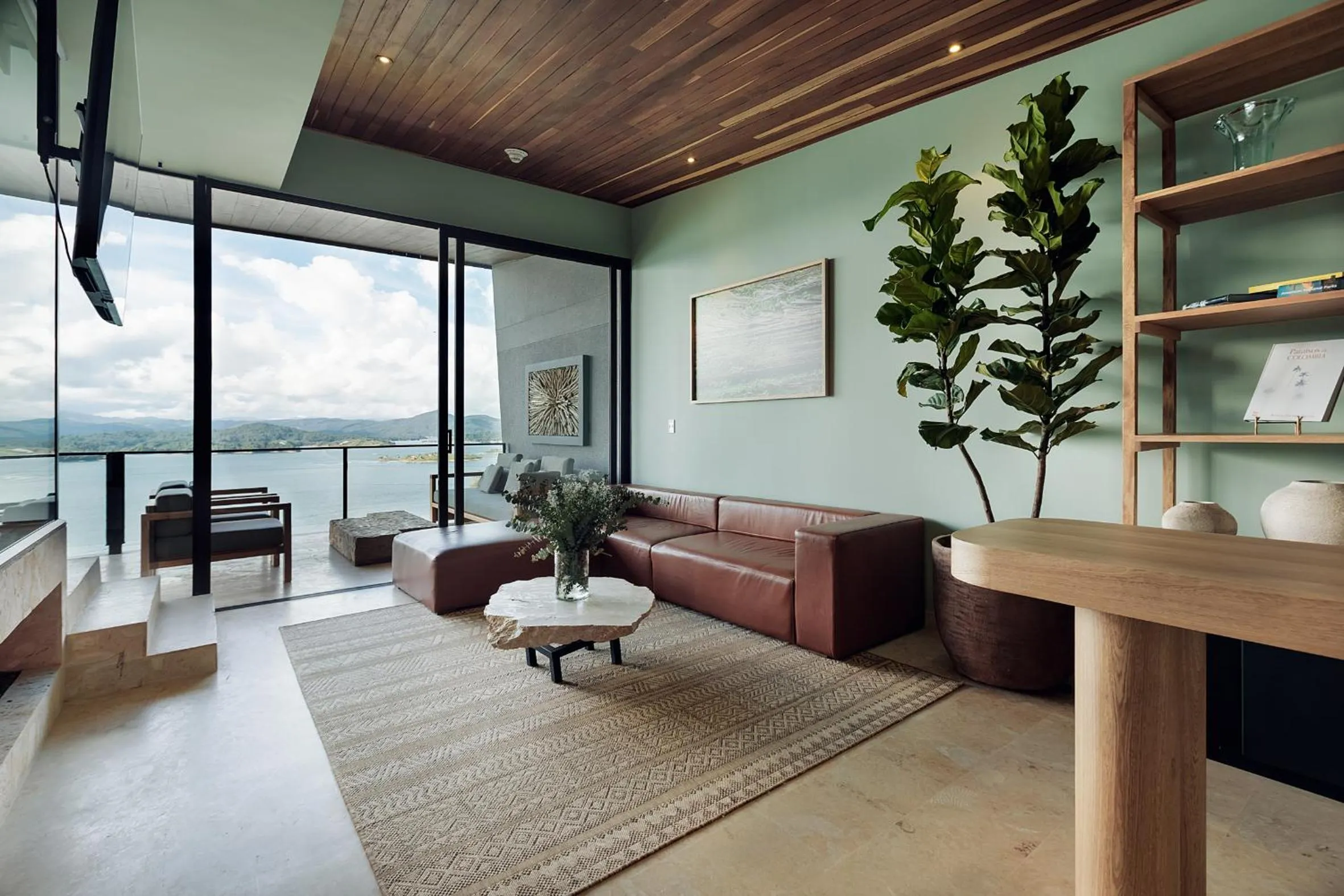 Living room in The Brown, Guatape, Autograph Collection