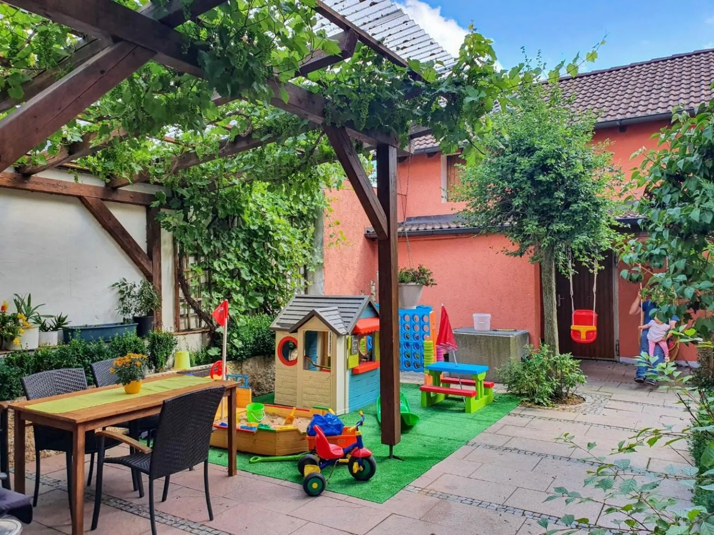 Children play ground in Gasthof Schneiderwirt, Kipfenberg OT Hirnstetten