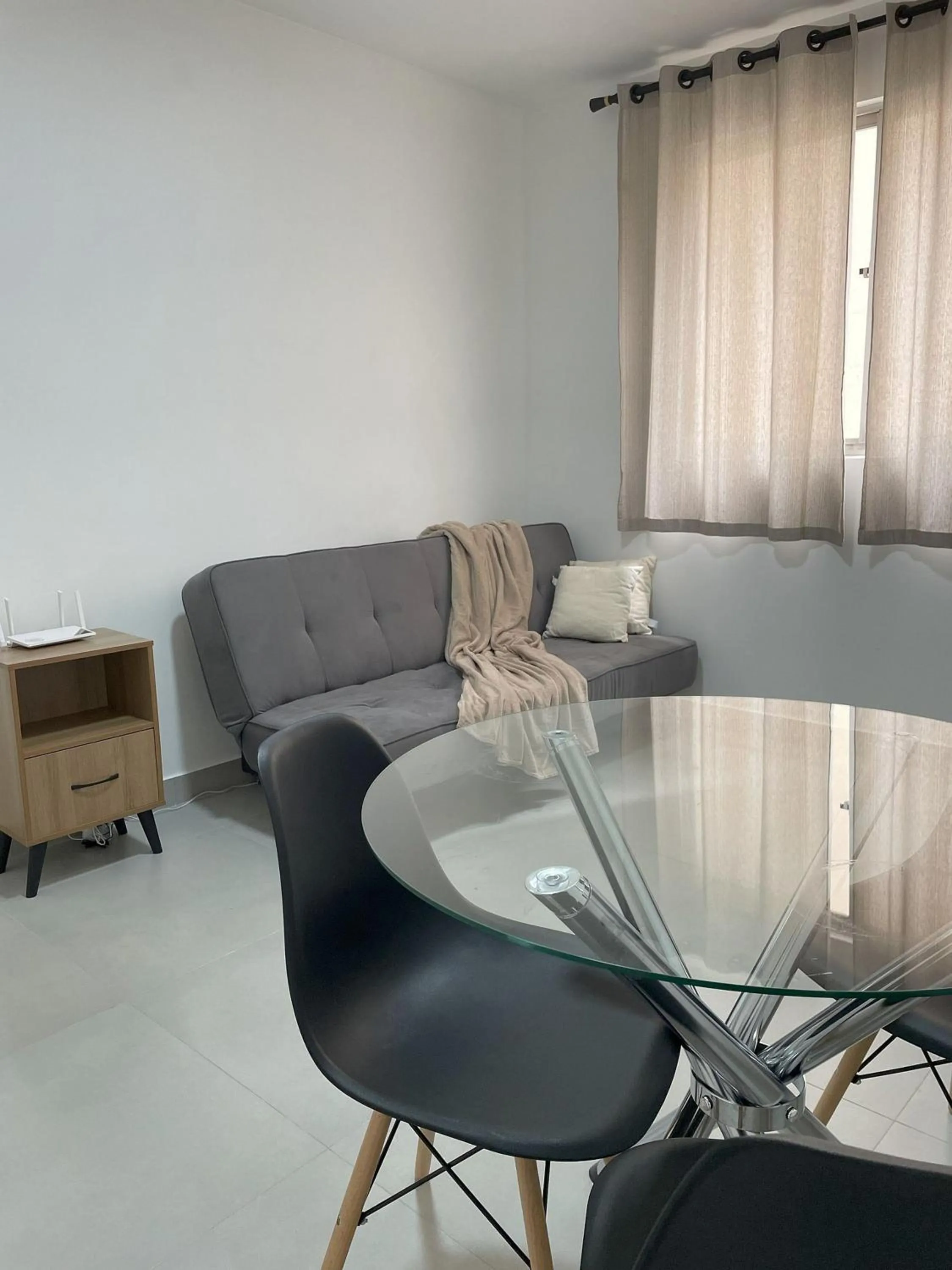 Living room in Ed Casablanca proximo a Av T63 shopping e parque