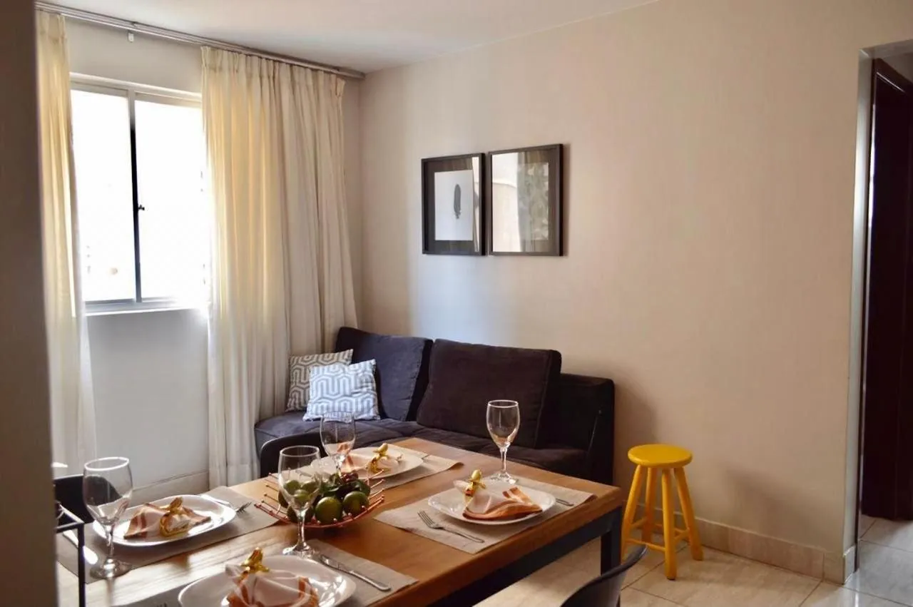 Living room in Ed Casablanca proximo a Av T63 shopping e parque