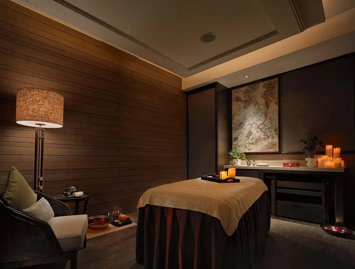 Spa and wellness centre/facilities, Bed in Shangri-La Qinhuangdao Spa and wellness centre/facilities, Bed in Shangri-La Qinhuangdao