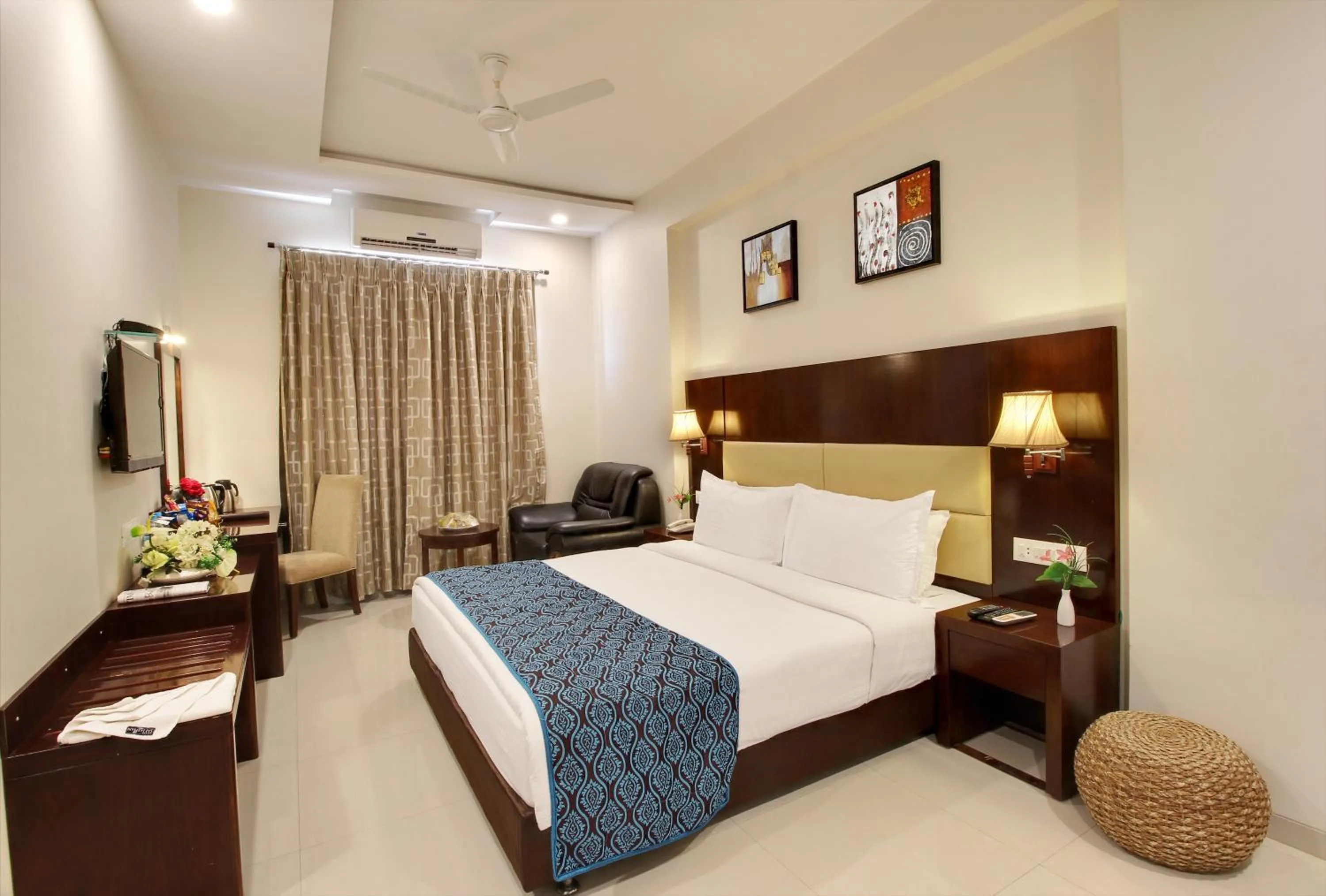 Property logo or sign, Bed in Hotel Sai Jashan Shirdi - Where blessings & comfort meet