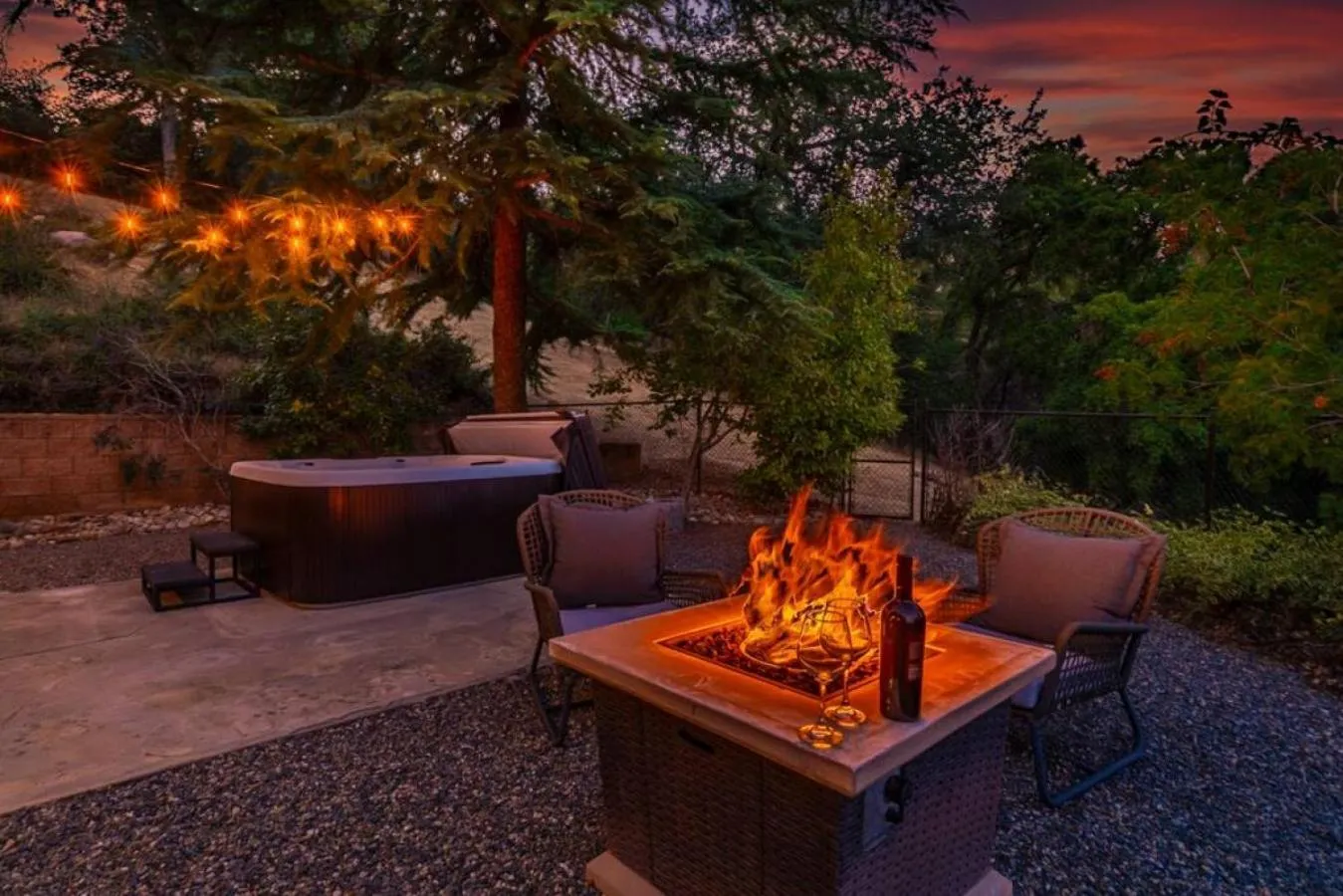 Patio in Yosemite Cowboy Cabin