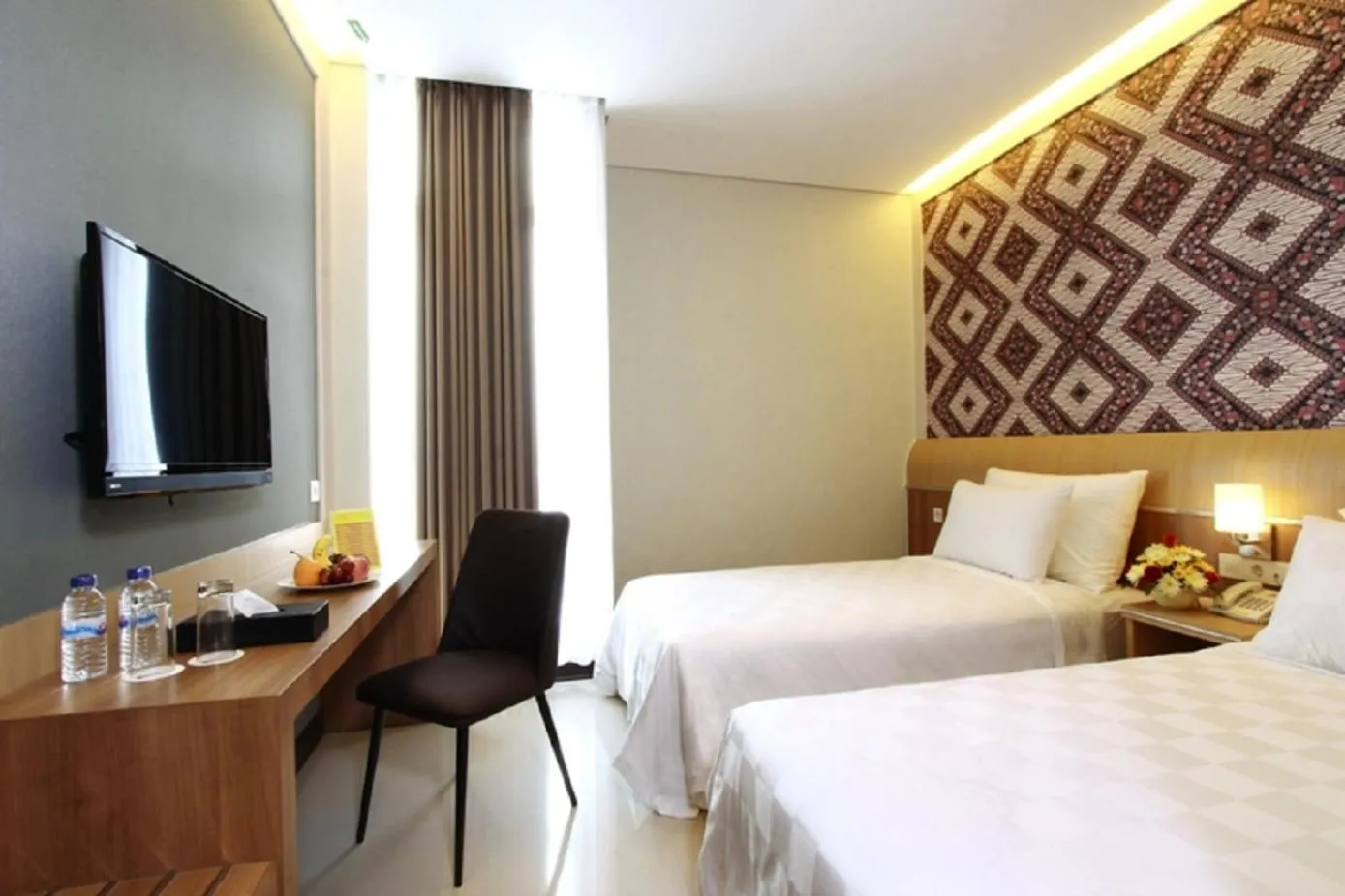 Bed in D'Kalpa Hotel Demangan Yogyakarta