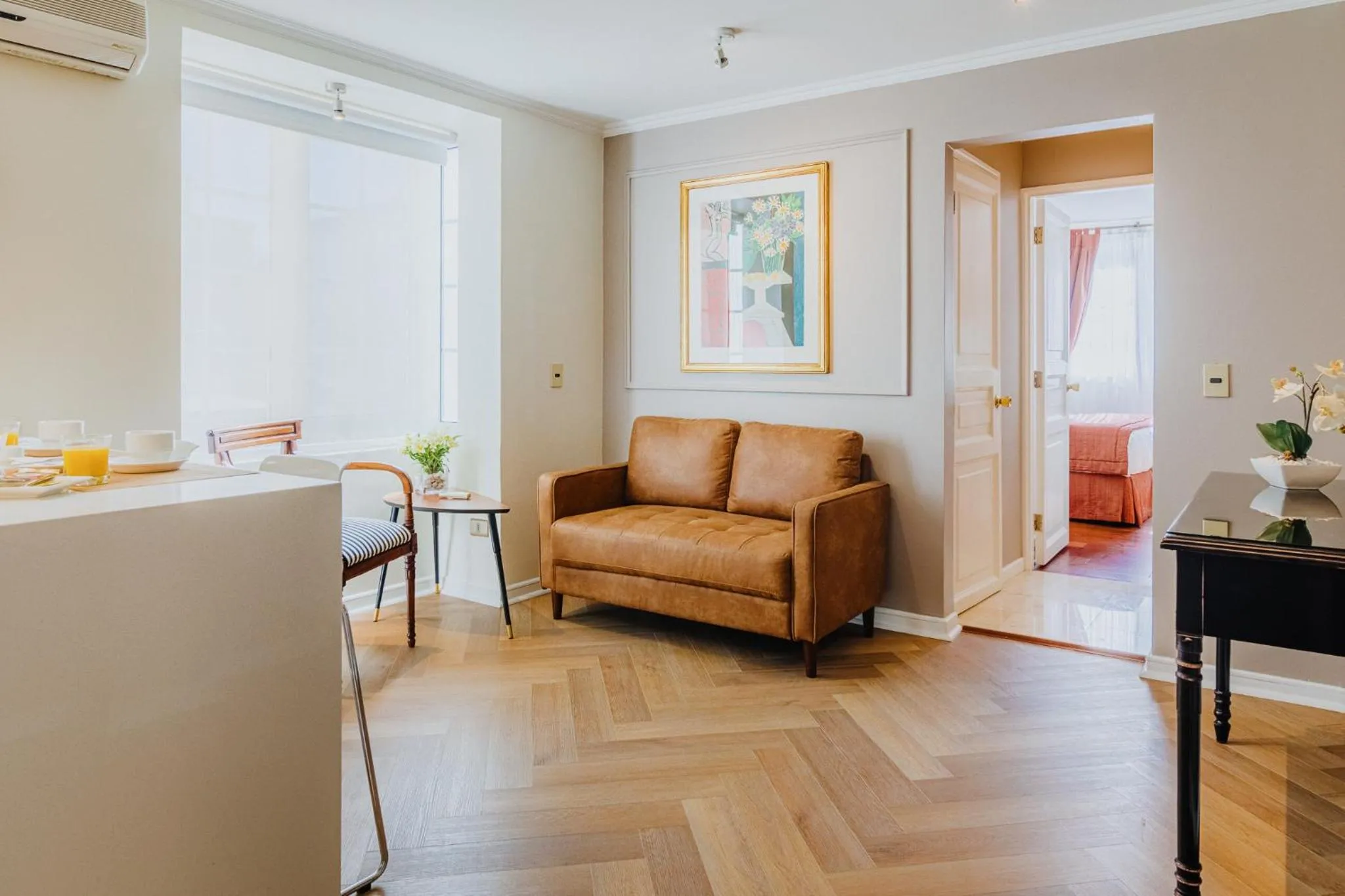 Seating area in Orly Suites