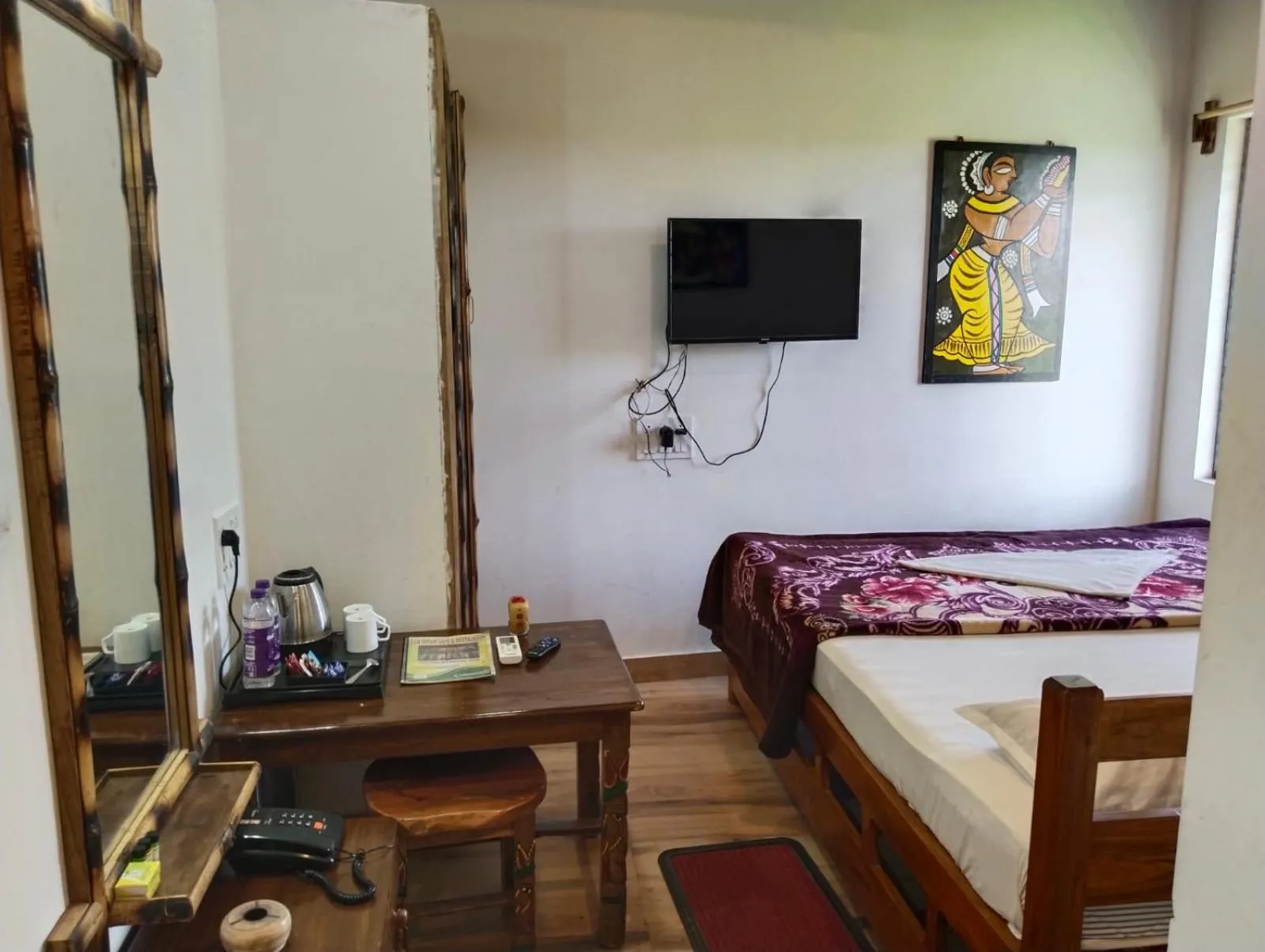 Bed in Khoai Village Resort