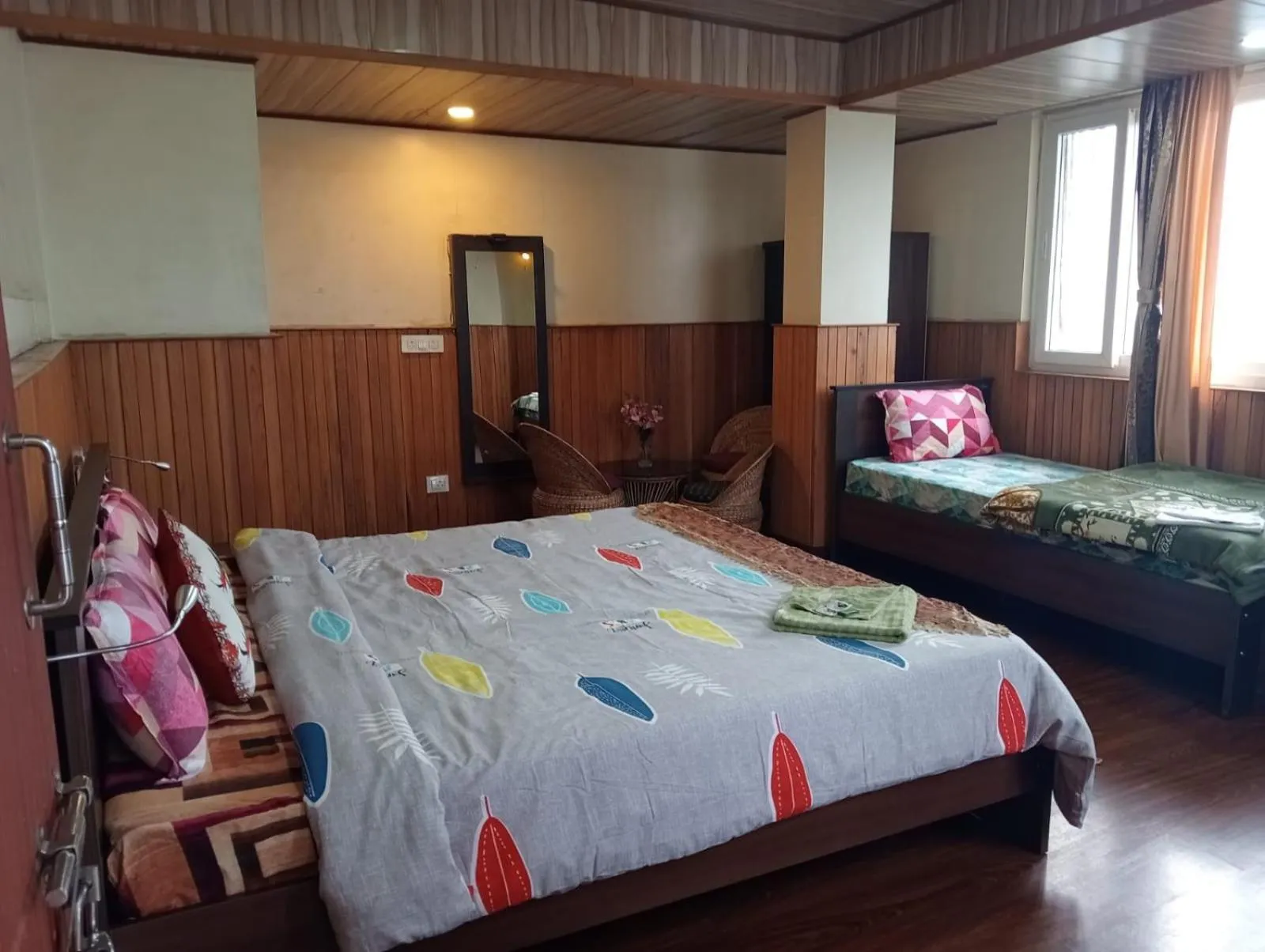 Photo of the whole room, Bed in Hotel Hill Queen near Sherpa Gumba Darjeeling Mall 5 Min Couple Friendly