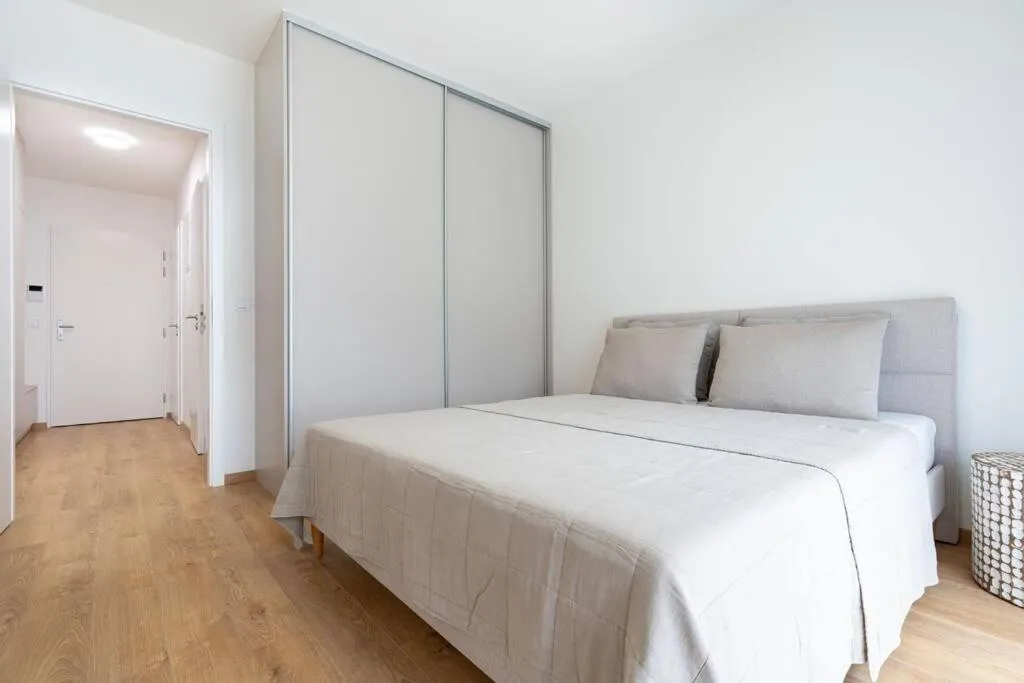 Bedroom, Bed in Apartmán Al-Garden s private garage parking free, 5 min pešo do centra