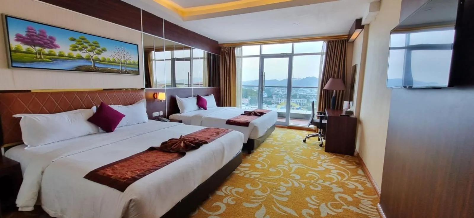Bed in Batam City Hotel