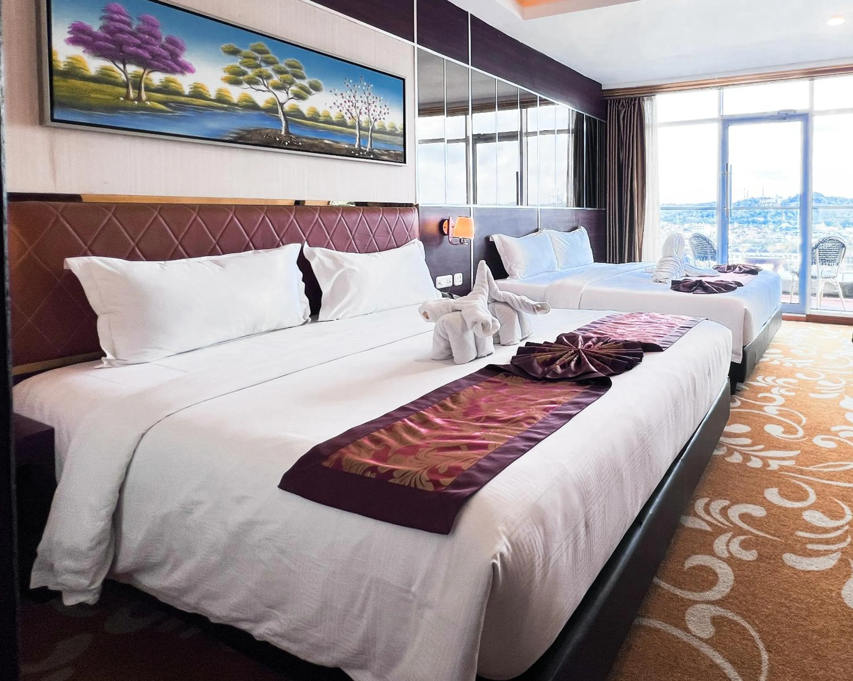 Bed in Batam City Hotel