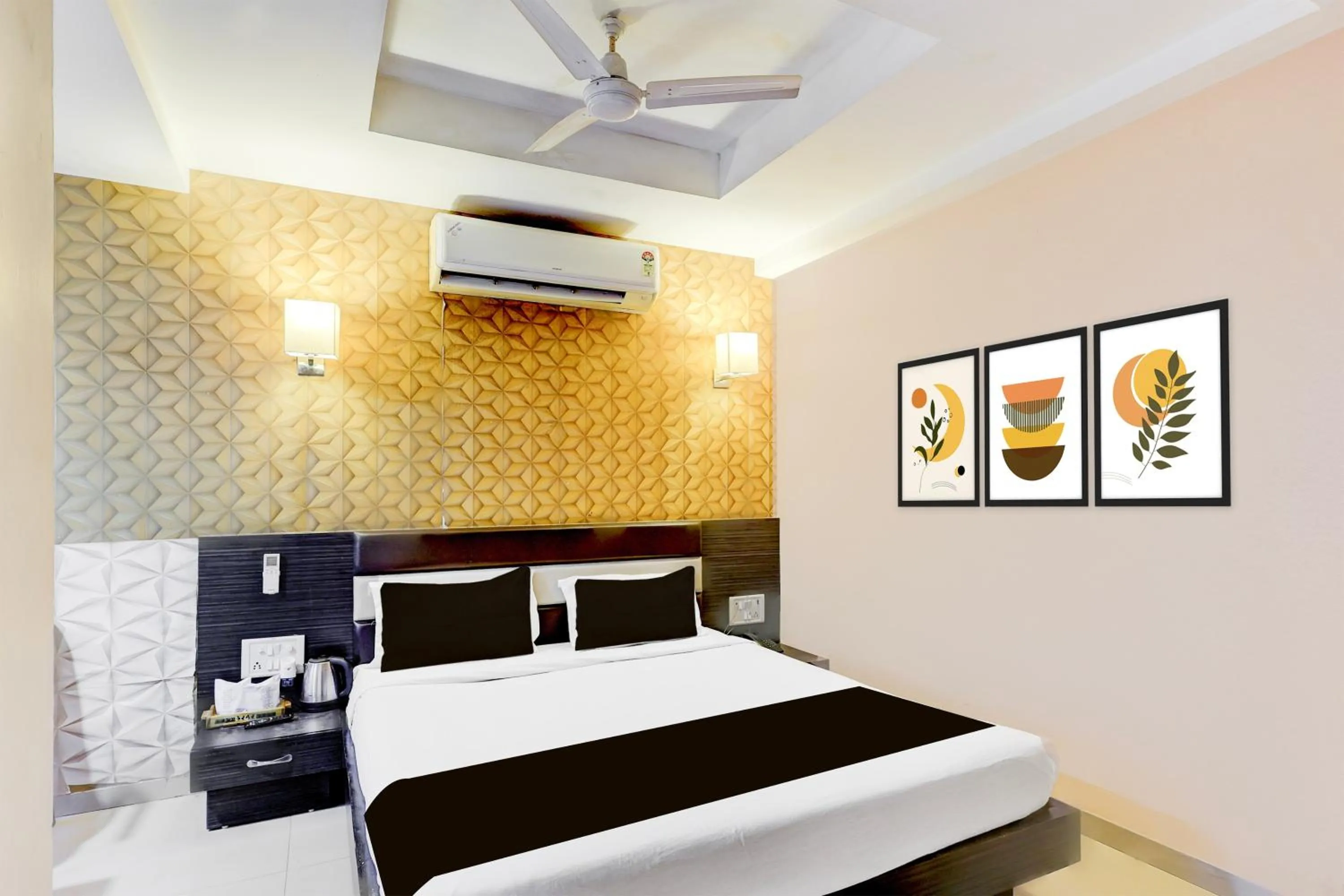 Bedroom, Bed in FabHotel Skyland