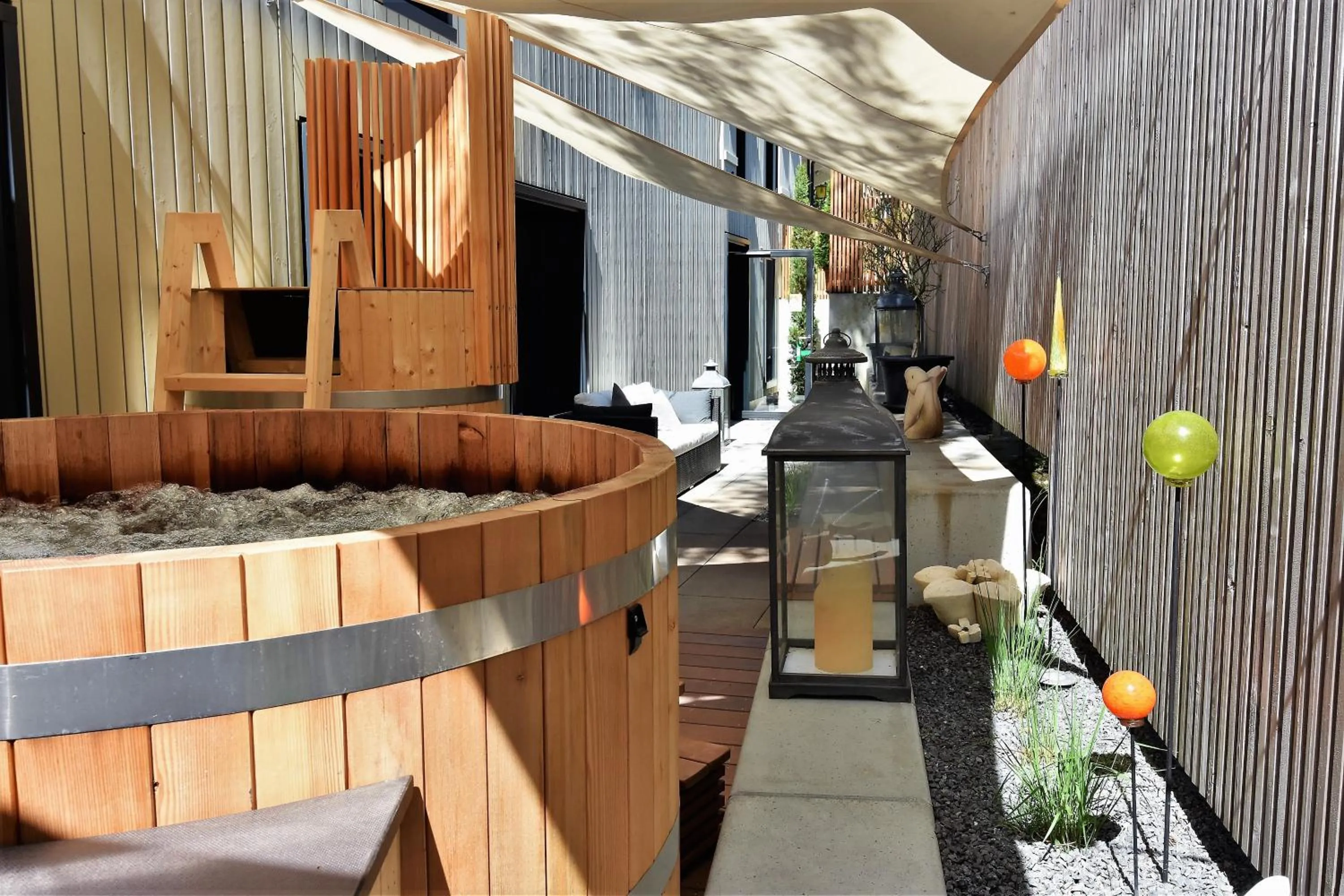 Hot Tub in JUCKERs Boutique-Hotel