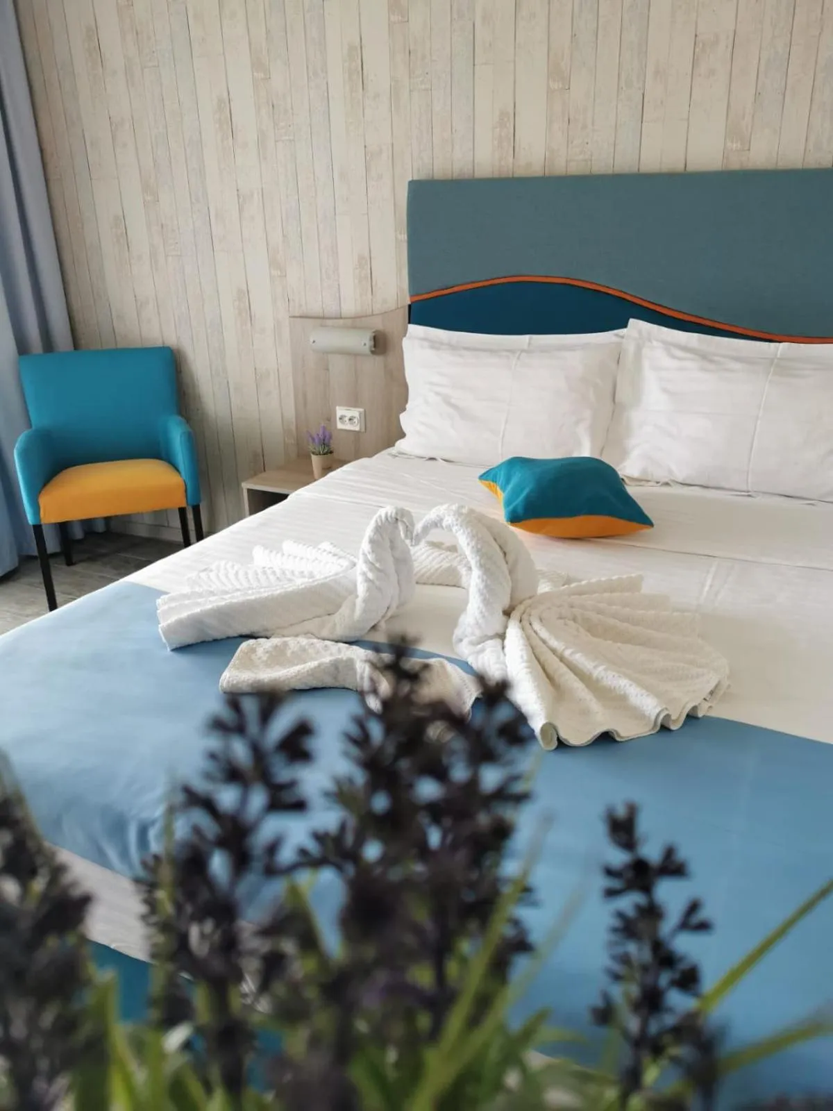 Bed in Hotel Riviera