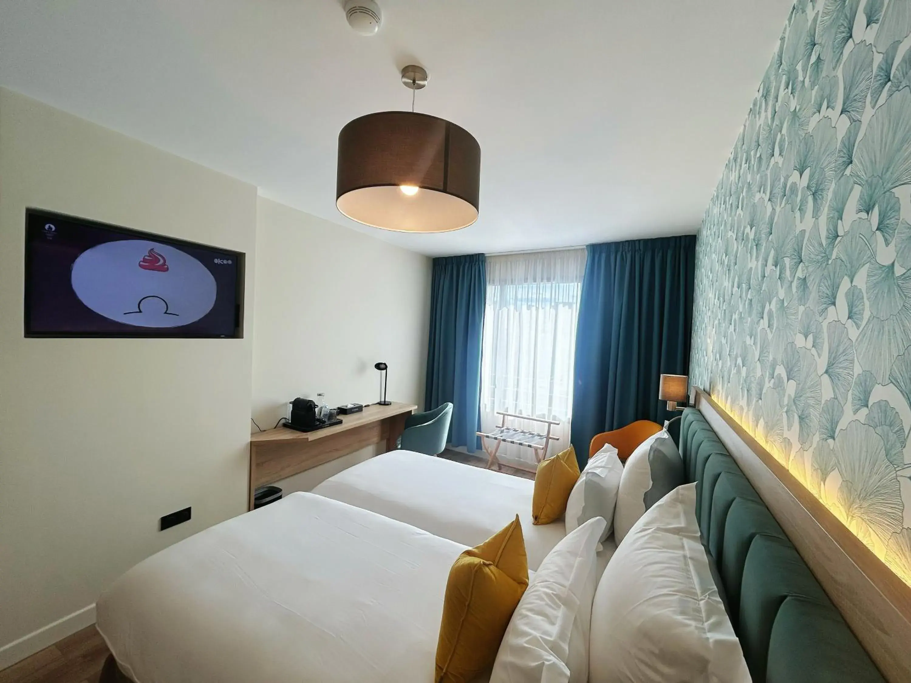 Twin Room in Hôtel Oden Paris Ivry Twin Room in Hôtel Oden Paris Ivry