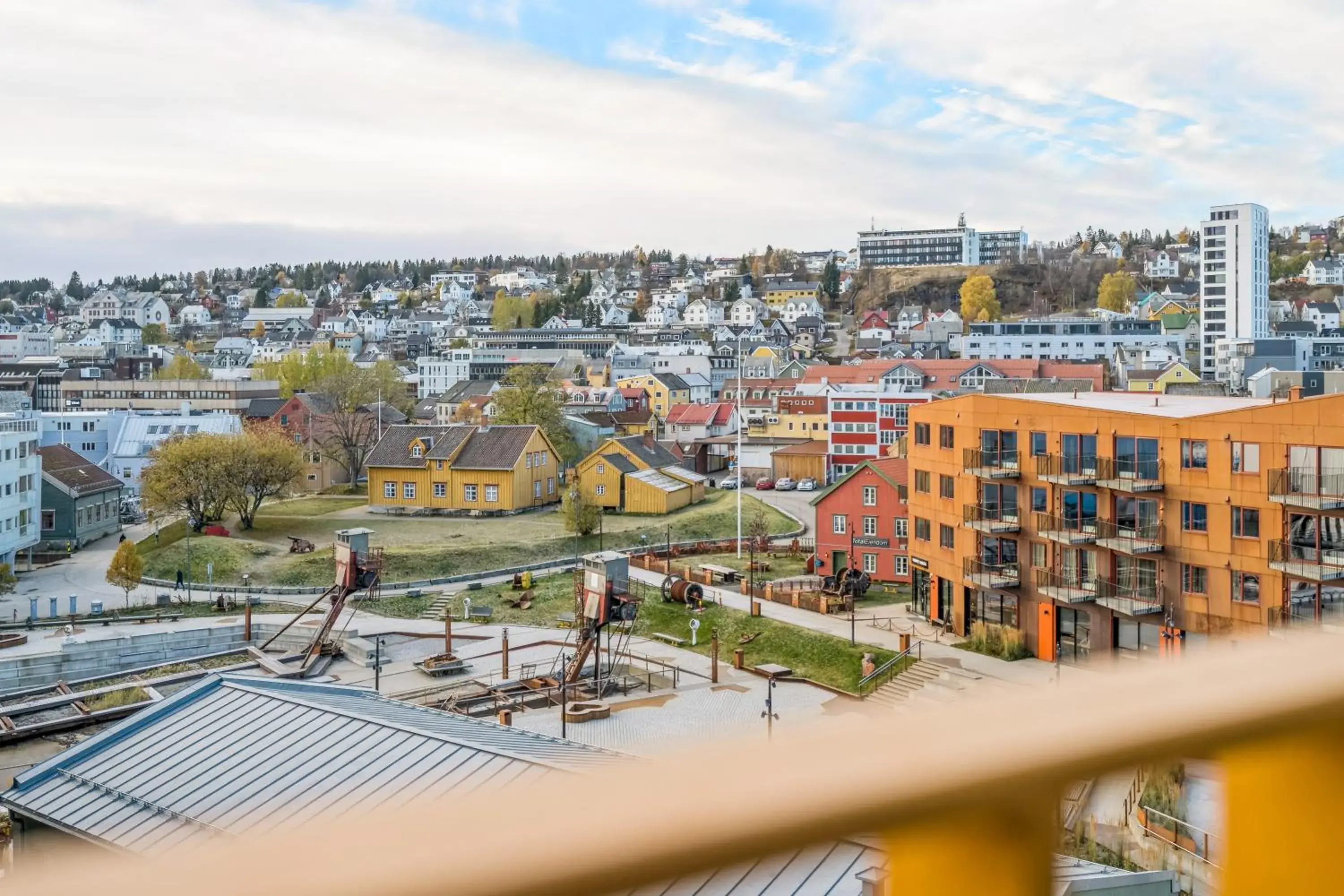 City view in TotalApartments Vervet Gjøa City view in TotalApartments Vervet Gjøa