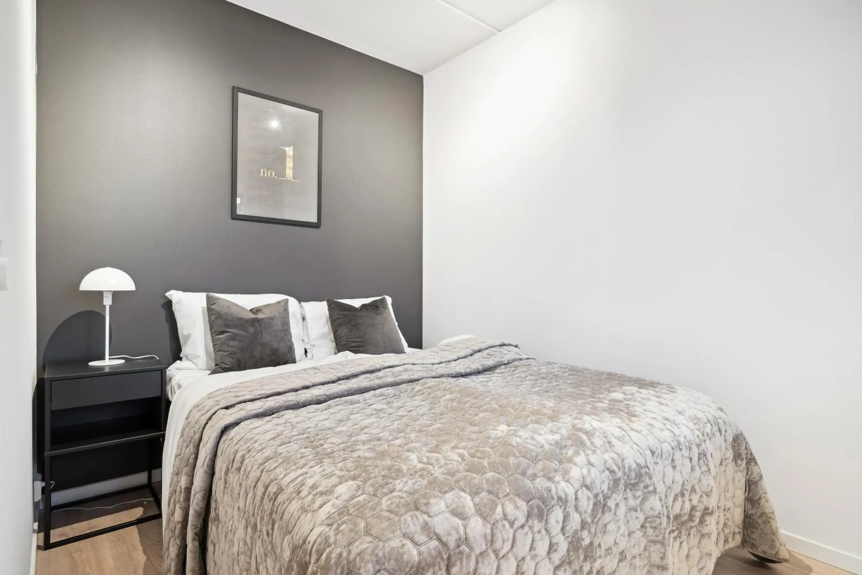 Bed in TotalApartments Vervet Gjøa Bed in TotalApartments Vervet Gjøa