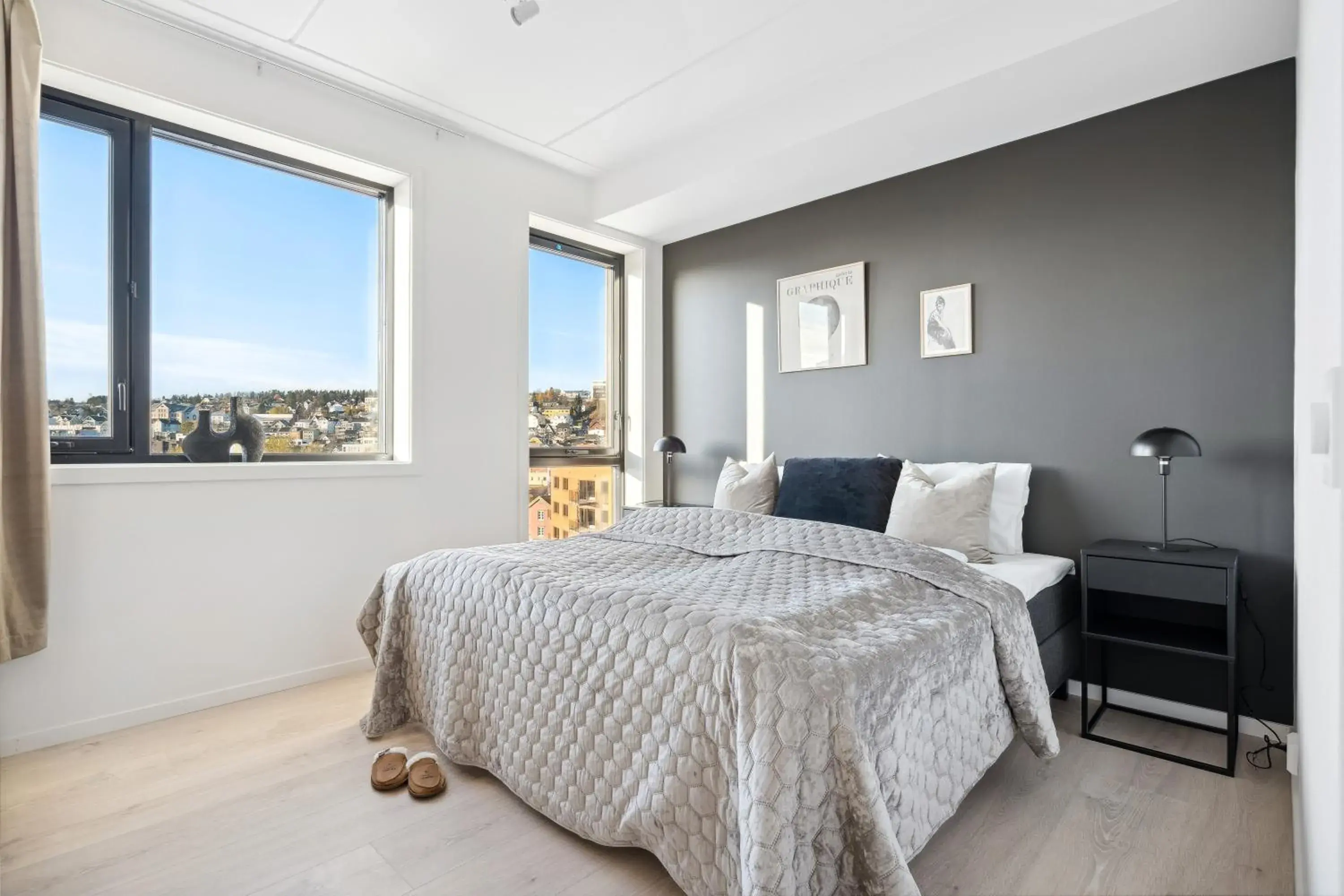 Bedroom, Bed in TotalApartments Vervet Gjøa Bedroom, Bed in TotalApartments Vervet Gjøa