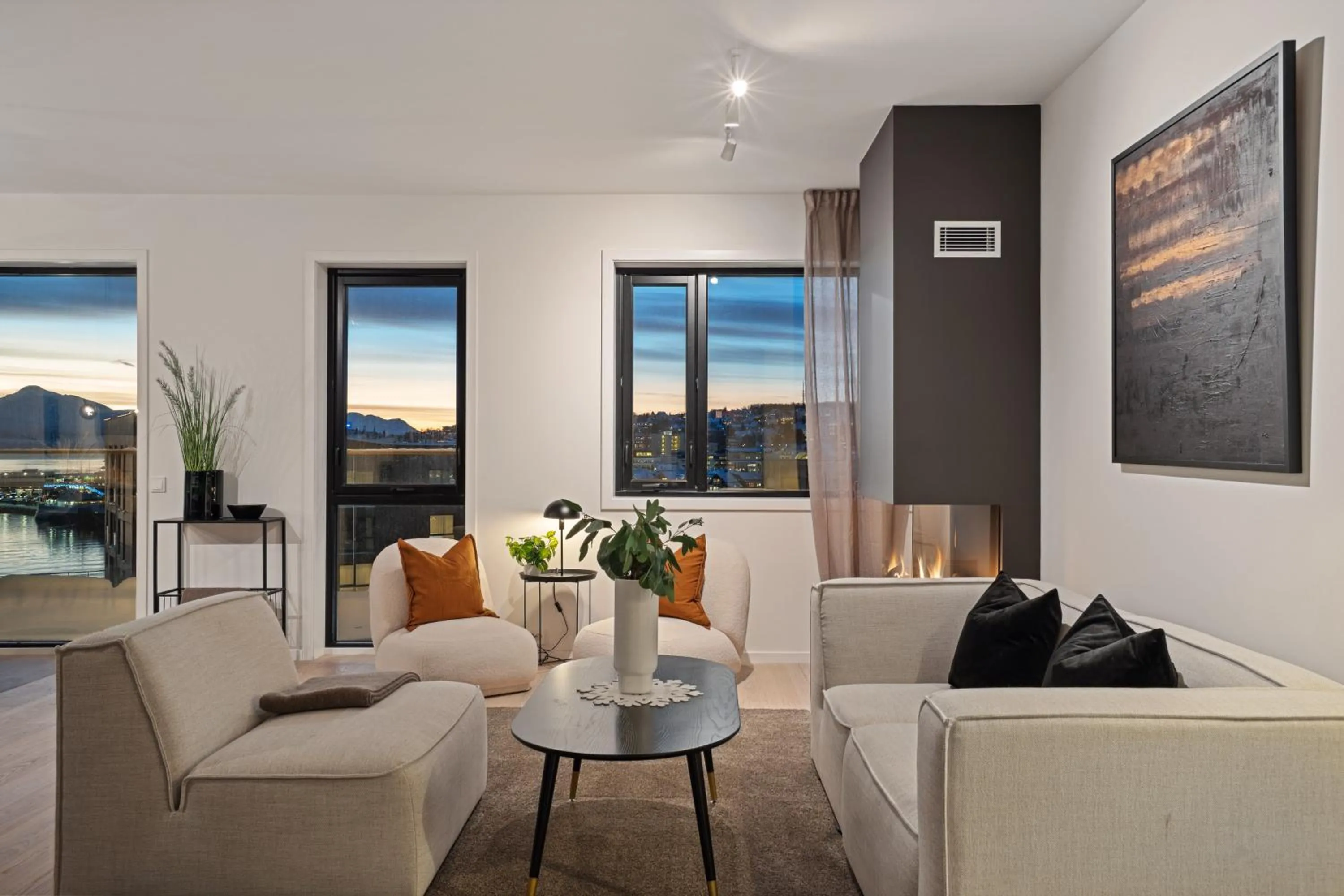 Living room in TotalApartments Vervet Gjøa