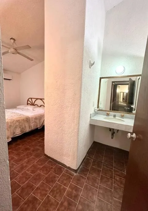 Bed in Departamento en Club Santiago Manzanillo
