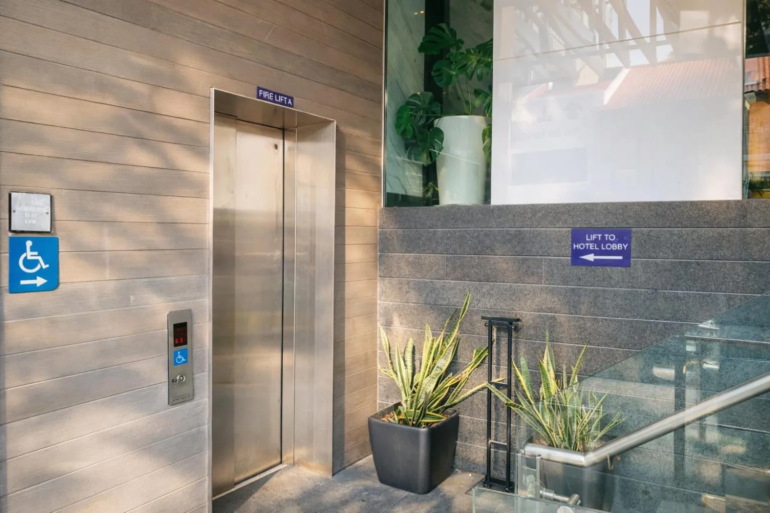 elevator in Amrise Hotel Kitchener