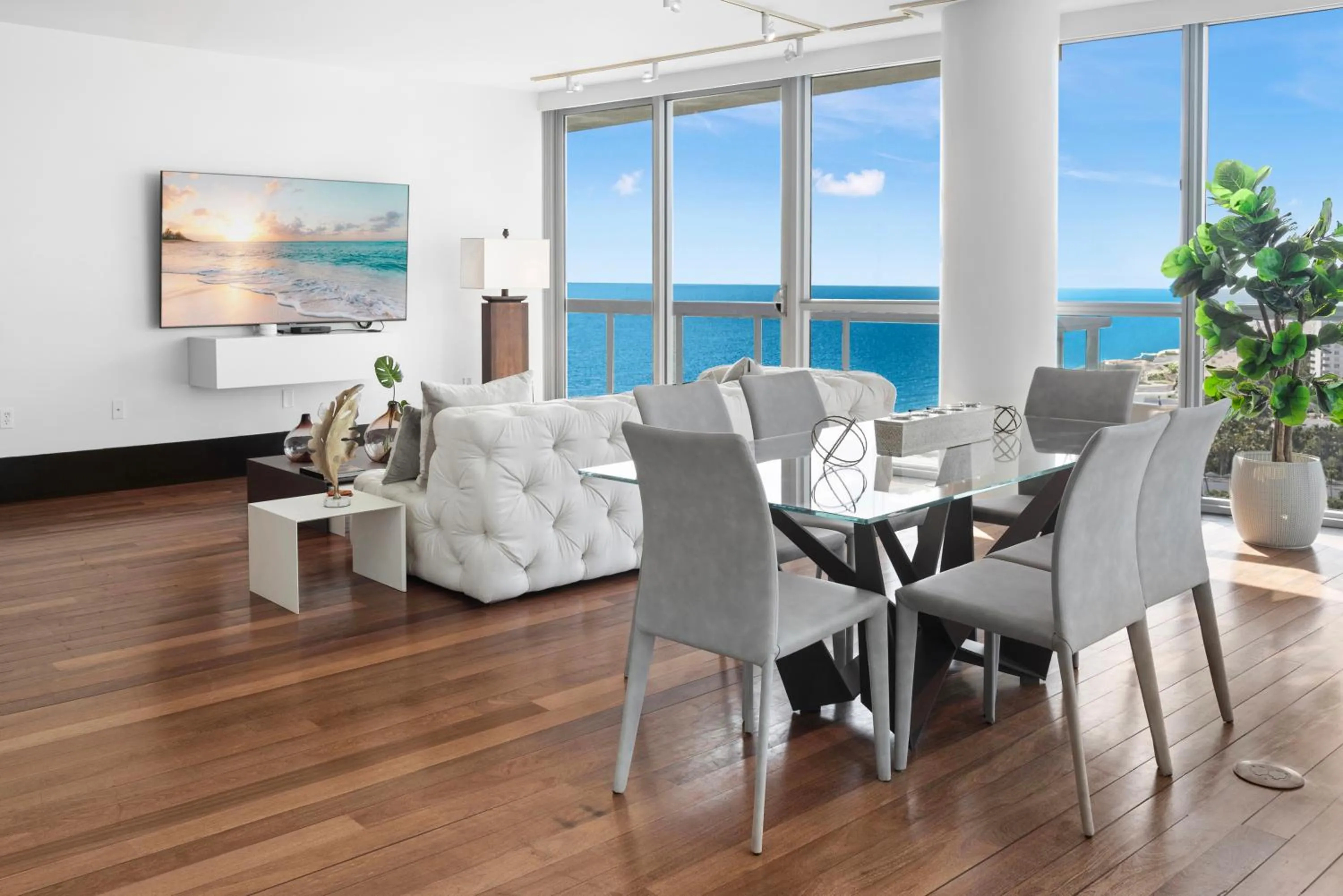 Living room in THE SETAI 5 STARS HOTEL-RESIDENCE MIAMI BEACH OCEANVIEW 2 Bedroom UNIQUE