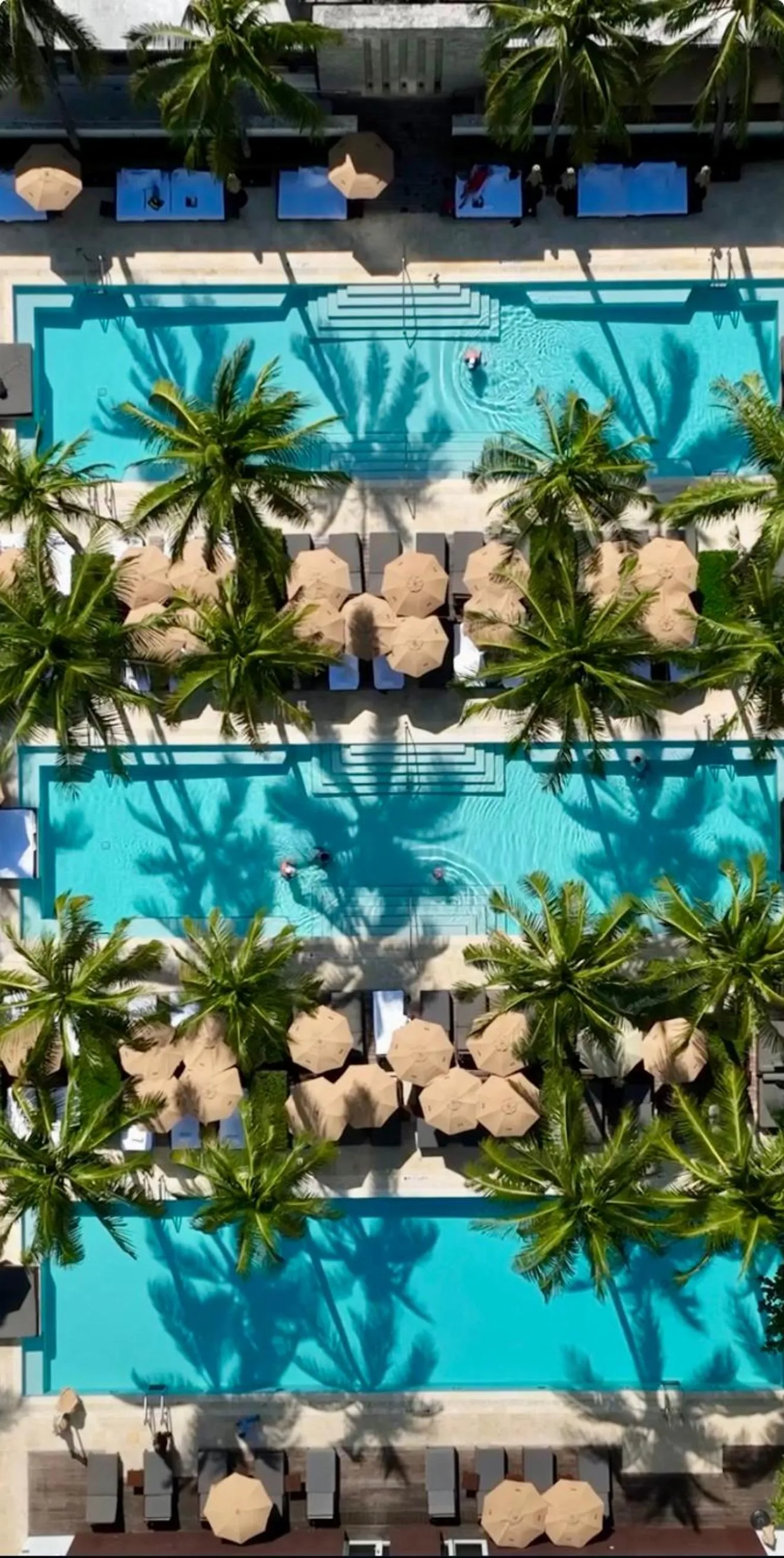 Pool view in THE SETAI 5 STARS HOTEL-RESIDENCE MIAMI BEACH OCEANVIEW 2 Bedroom UNIQUE