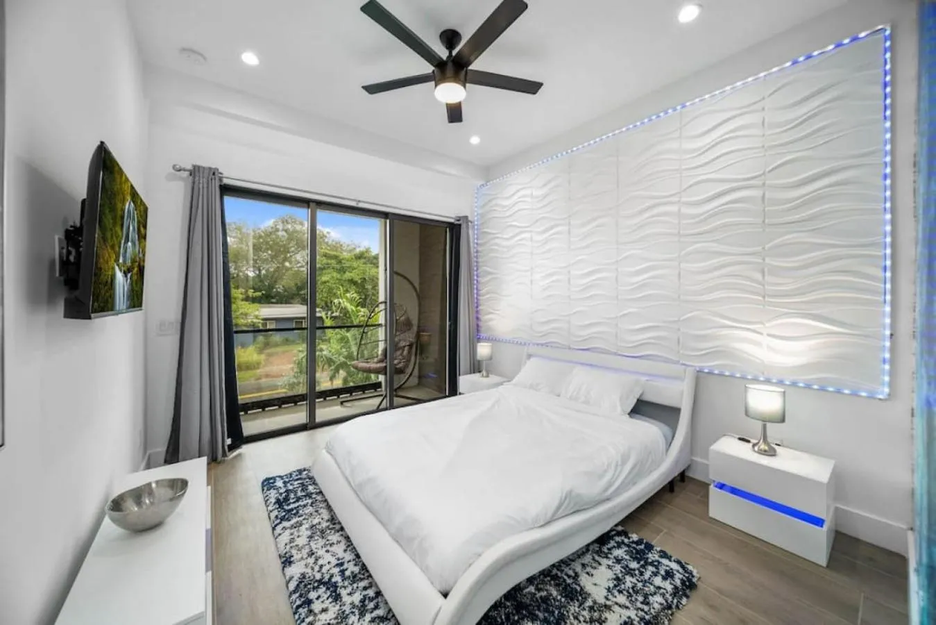 Bedroom, Bed in The Elements Home with 2 Pools
