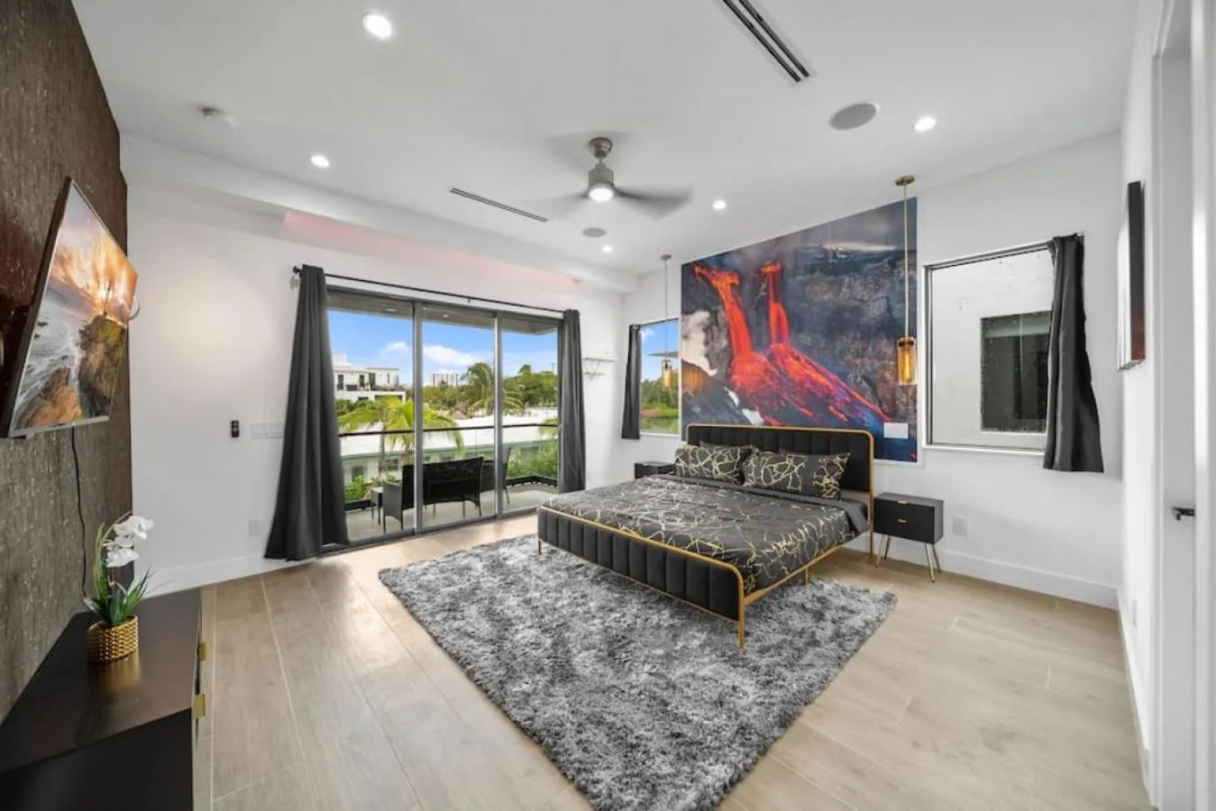 Bedroom in The Elements Home with 2 Pools