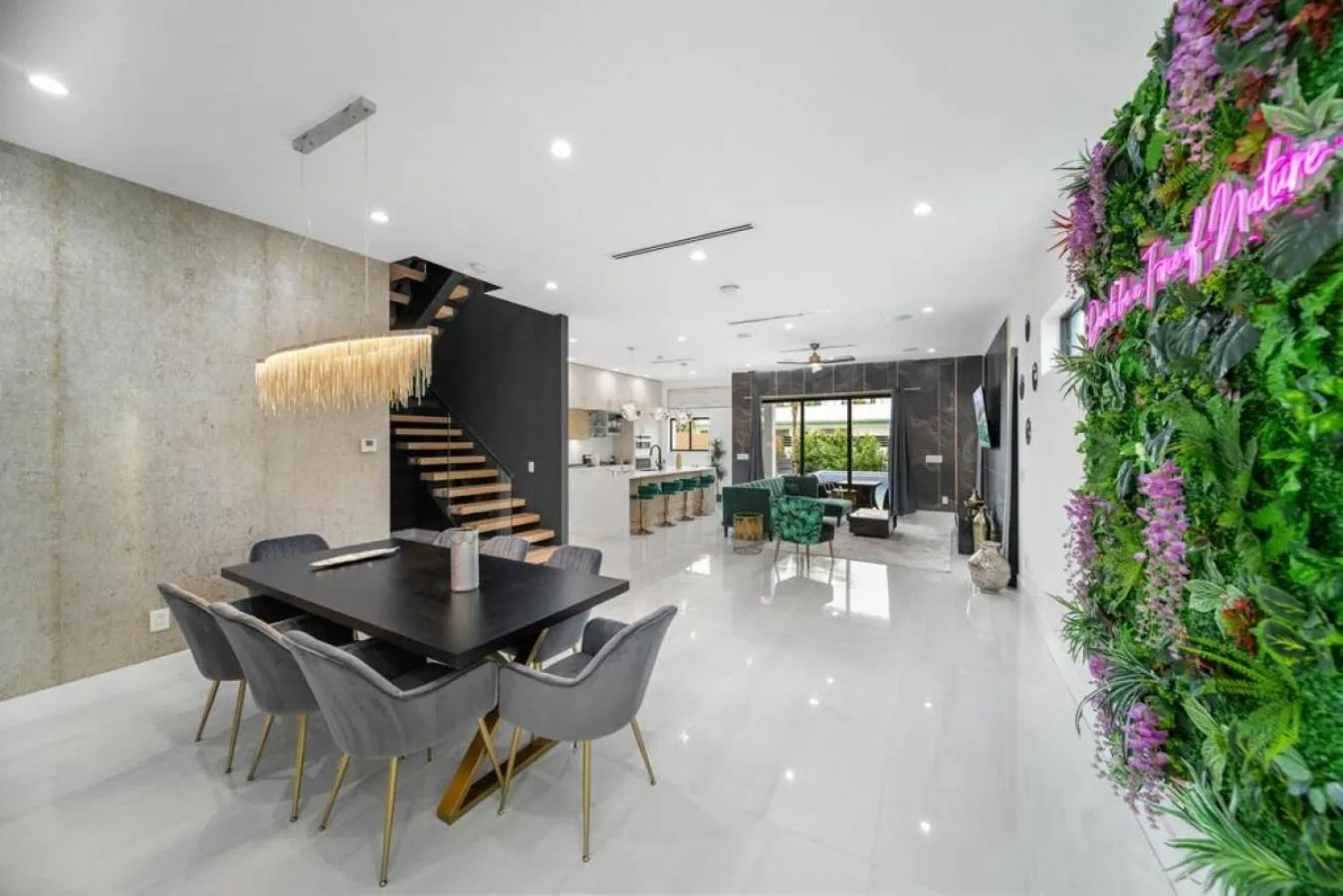 Dining area in The Elements Home with 2 Pools