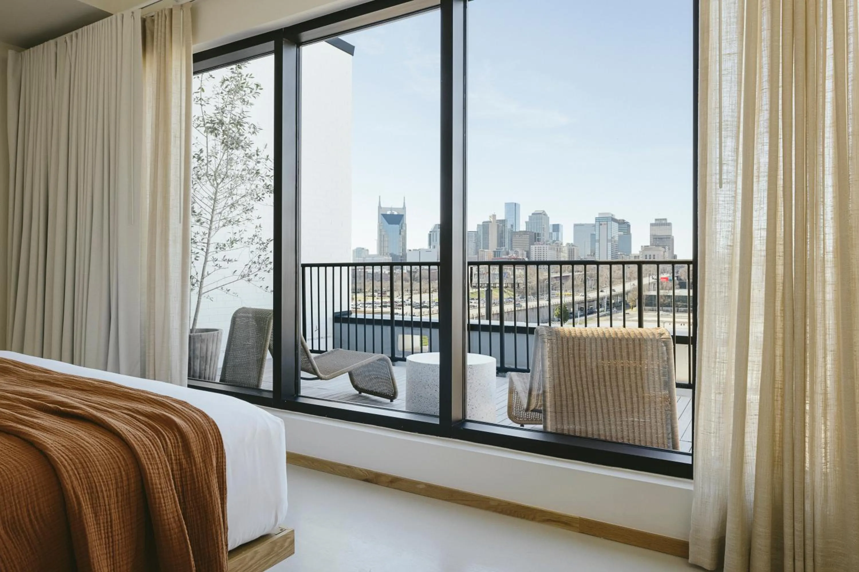 Bedroom, Bed in Drift Nashville, a Member of Design Hotels