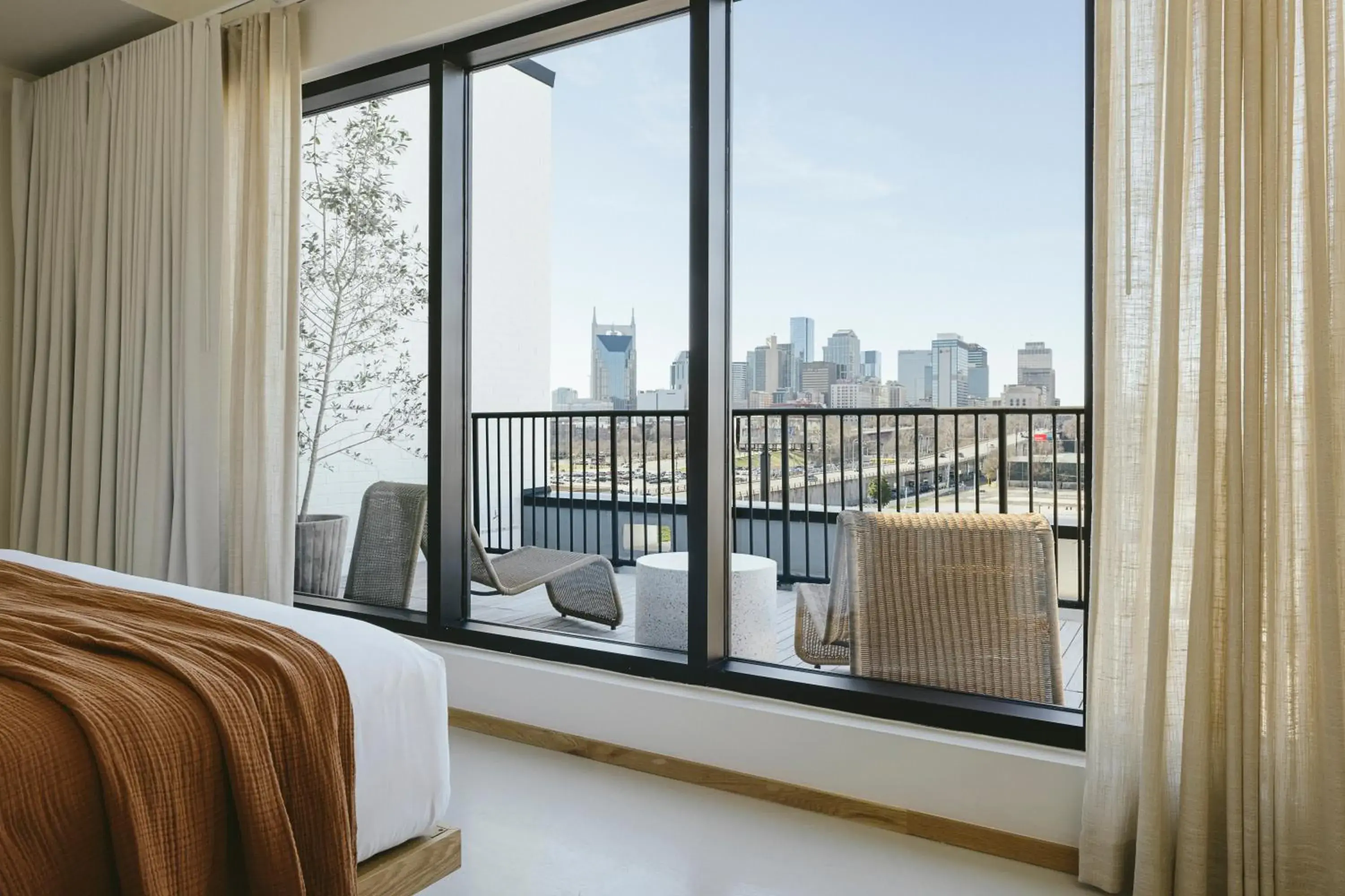 Bedroom, Bed in Drift Nashville, a Member of Design Hotels Bedroom, Bed in Drift Nashville, a Member of Design Hotels