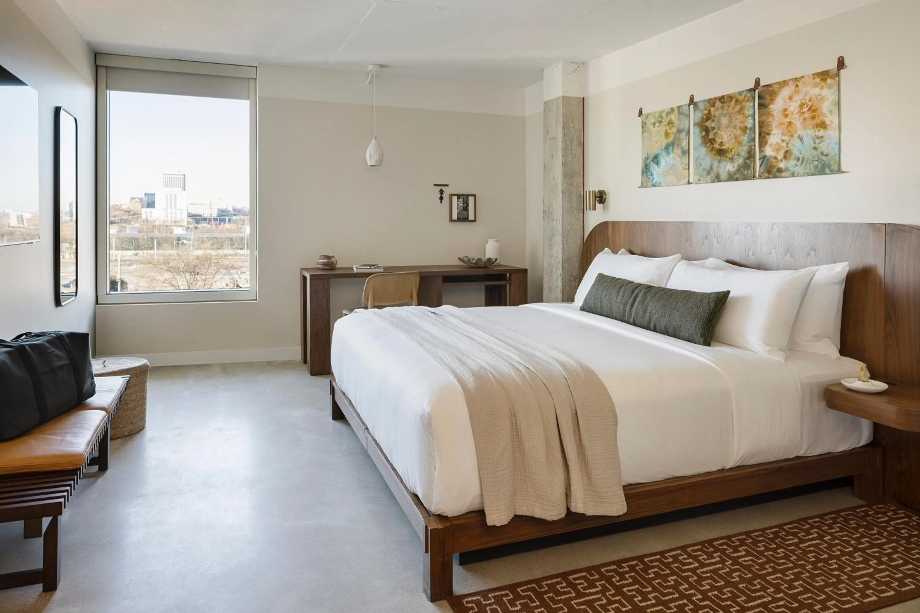 Bed in Drift Nashville, a Member of Design Hotels