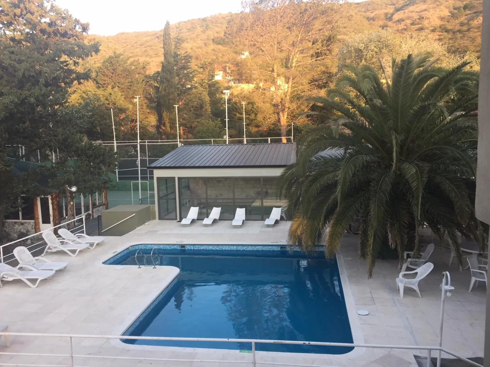 Pool view in Apart-Hotel Gibert's House