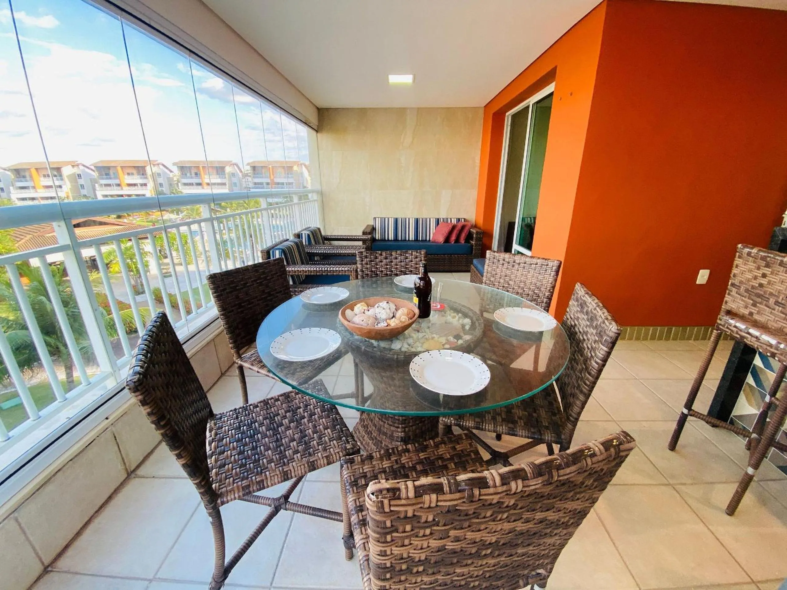 Balcony/Terrace in Resort incrível Vila do Porto