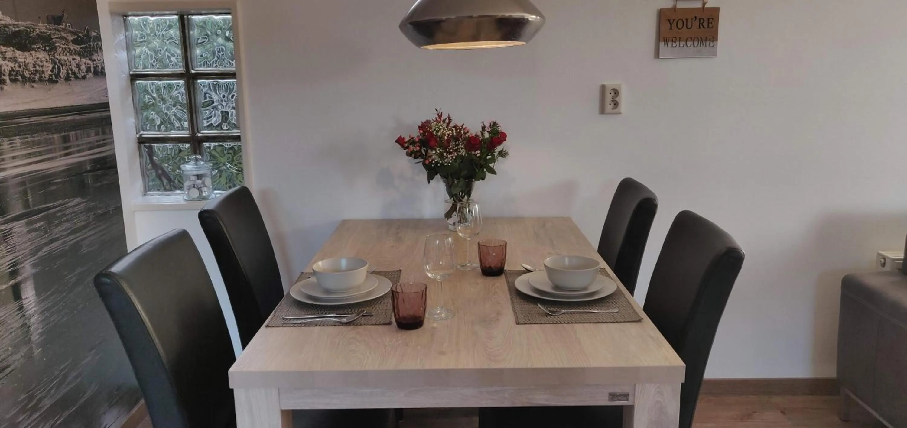 Dining area in Vakantiebungalow Texel