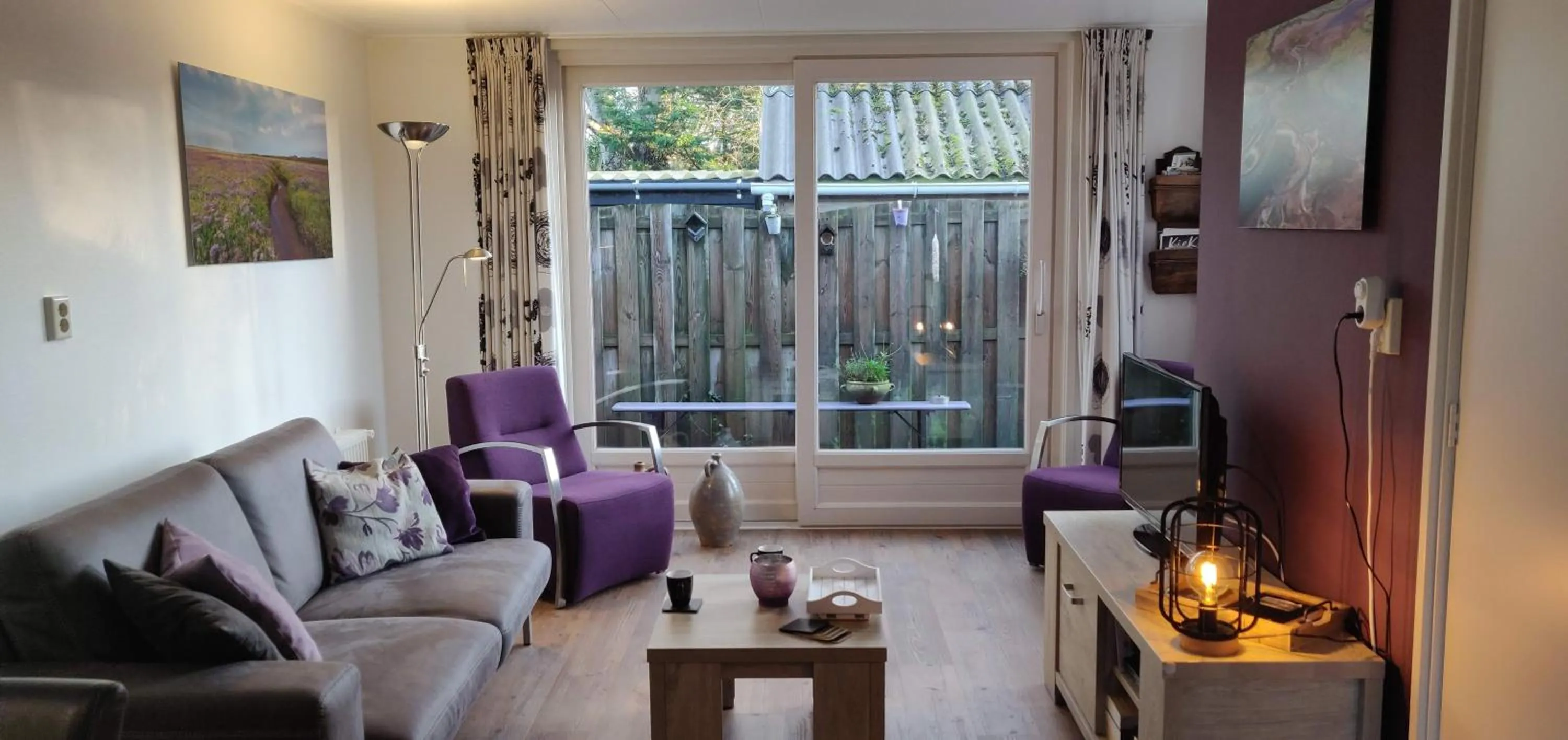 Living room in Vakantiebungalow Texel