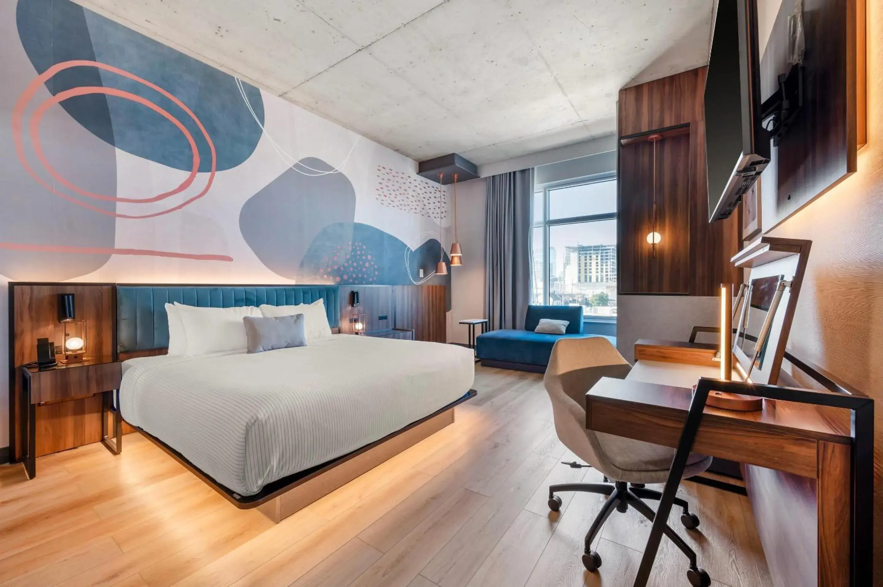 Bedroom, Bed in Cambria Hotel Nashville Midtown Bedroom, Bed in Cambria Hotel Nashville Midtown