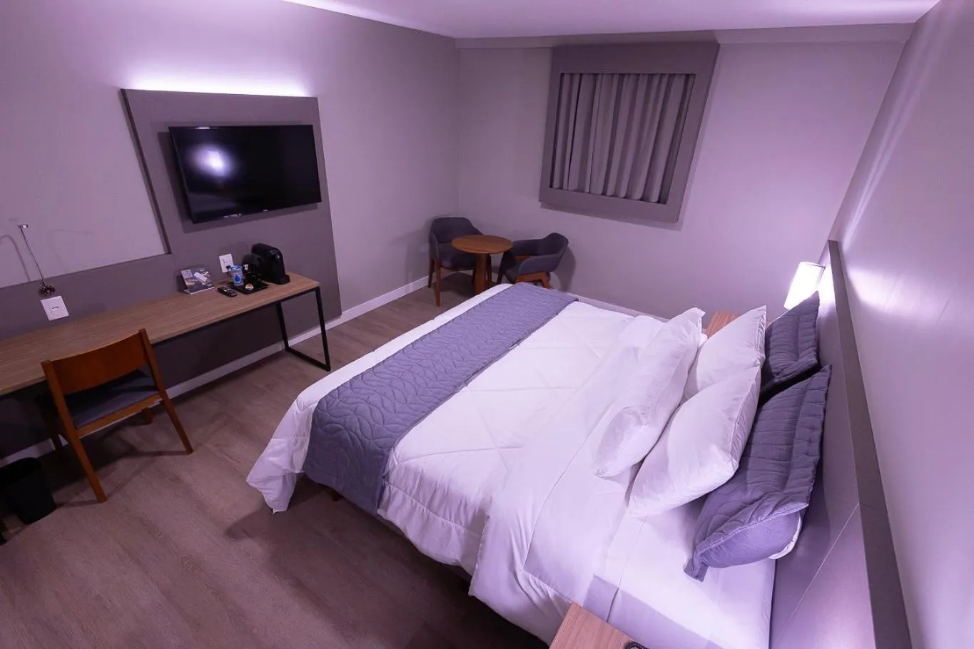 Bed in Hotel Caiuá Blumenau