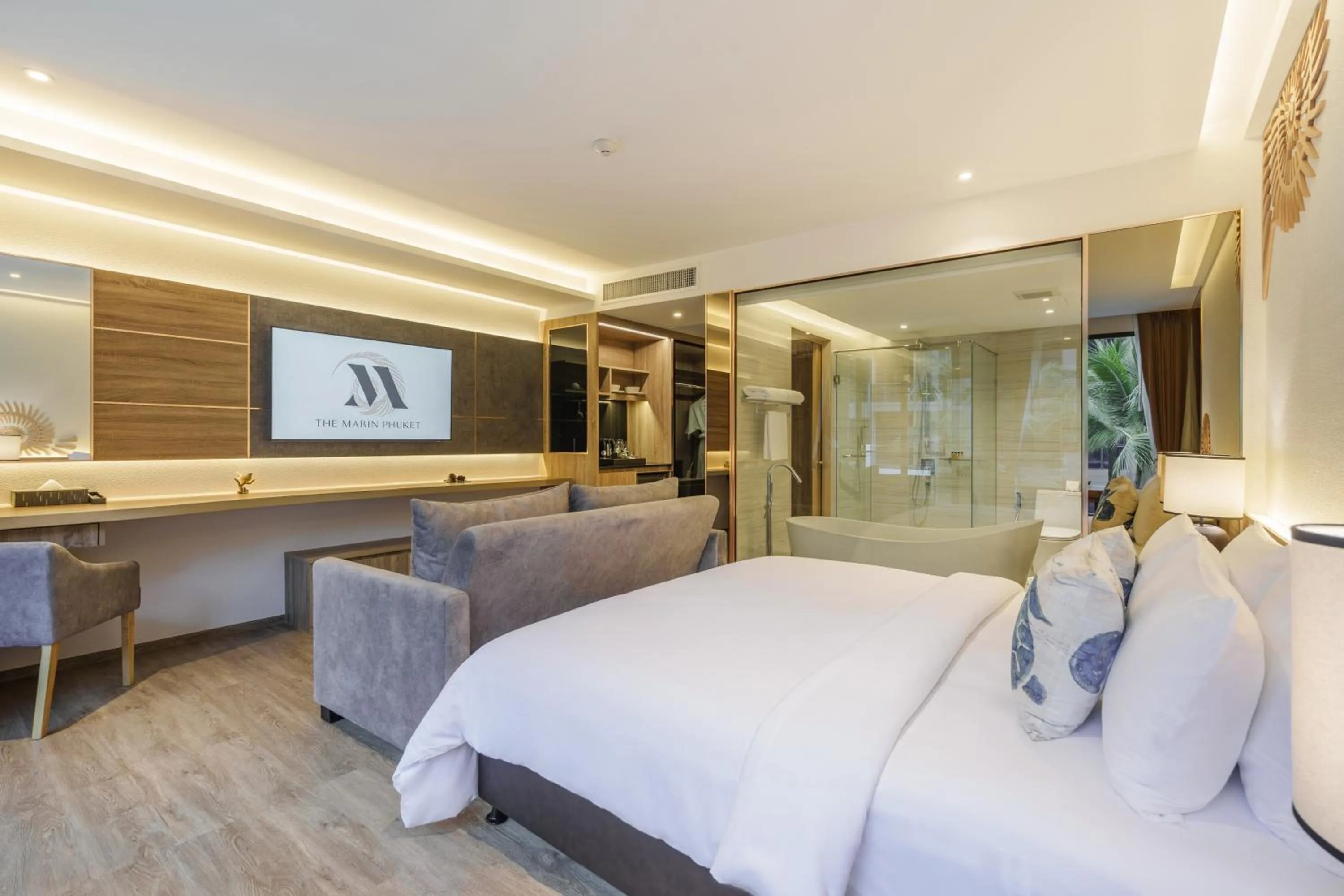 TV and multimedia, Bed in The Marin Phuket Kamala Beach