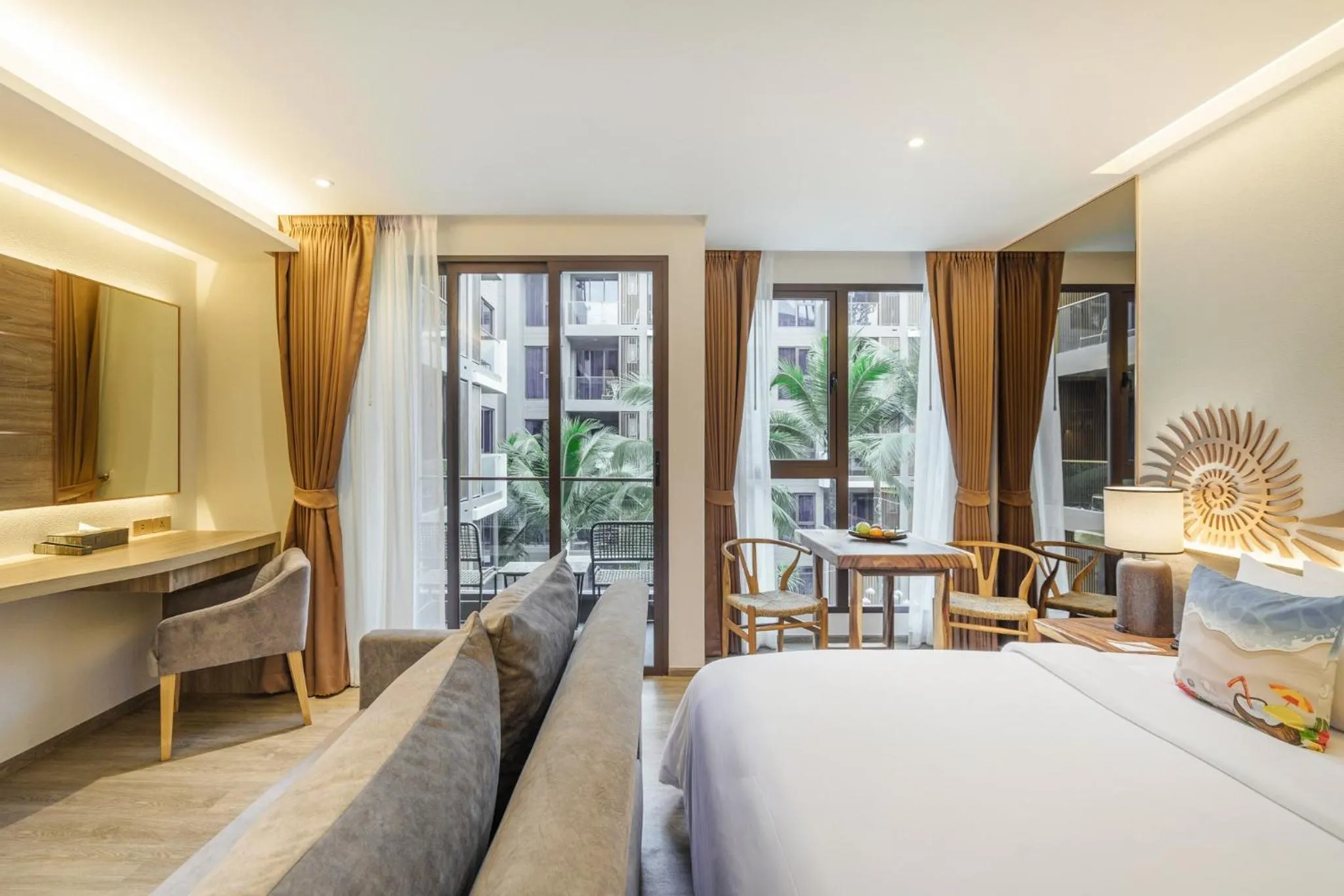 Seating area, Bed in The Marin Phuket Kamala Beach