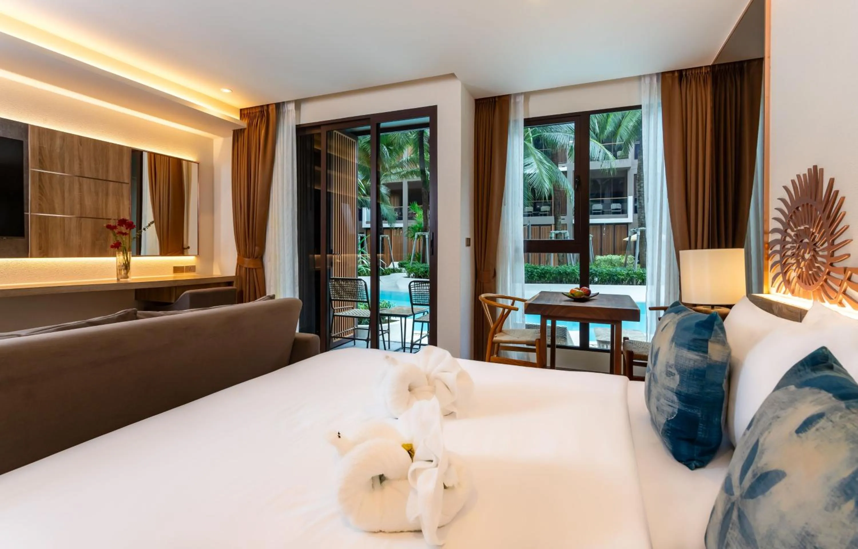 Bed in The Marin Phuket Kamala Beach