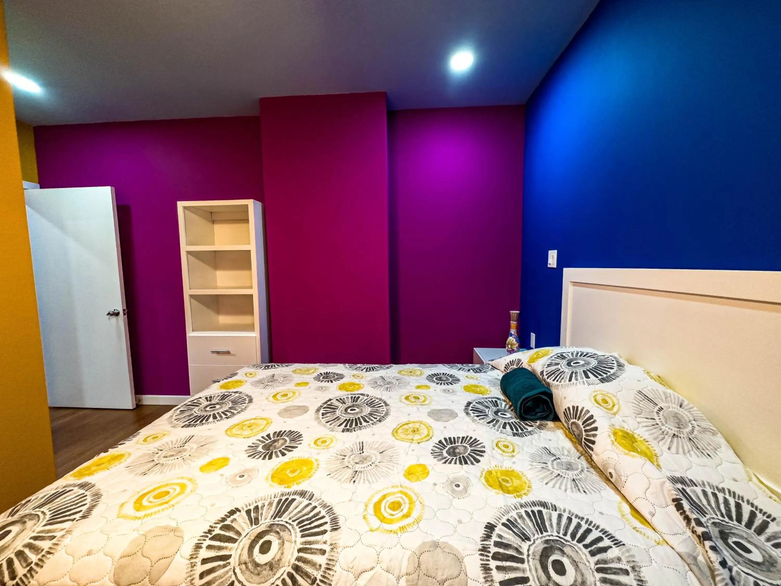 Bed in Hotel Cantaritos