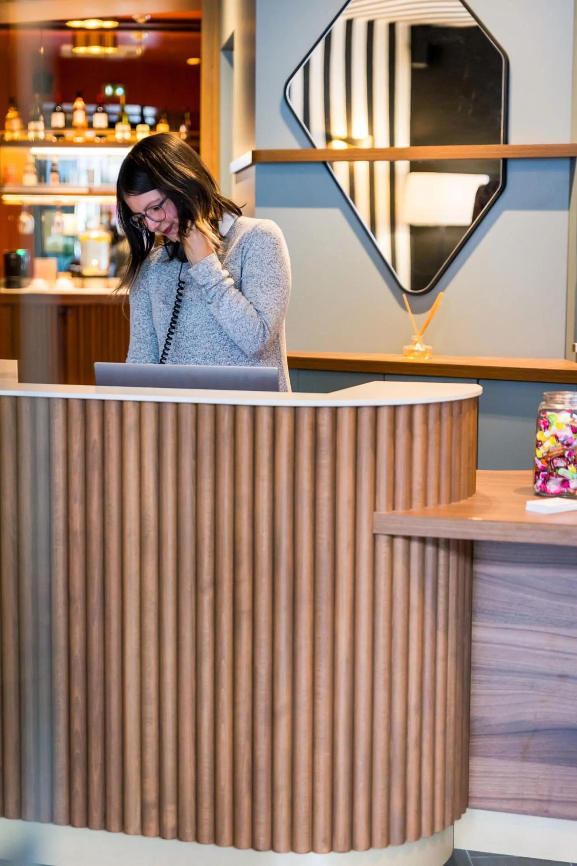 Lobby or reception in Hôtel Montparnasse Saint Germain